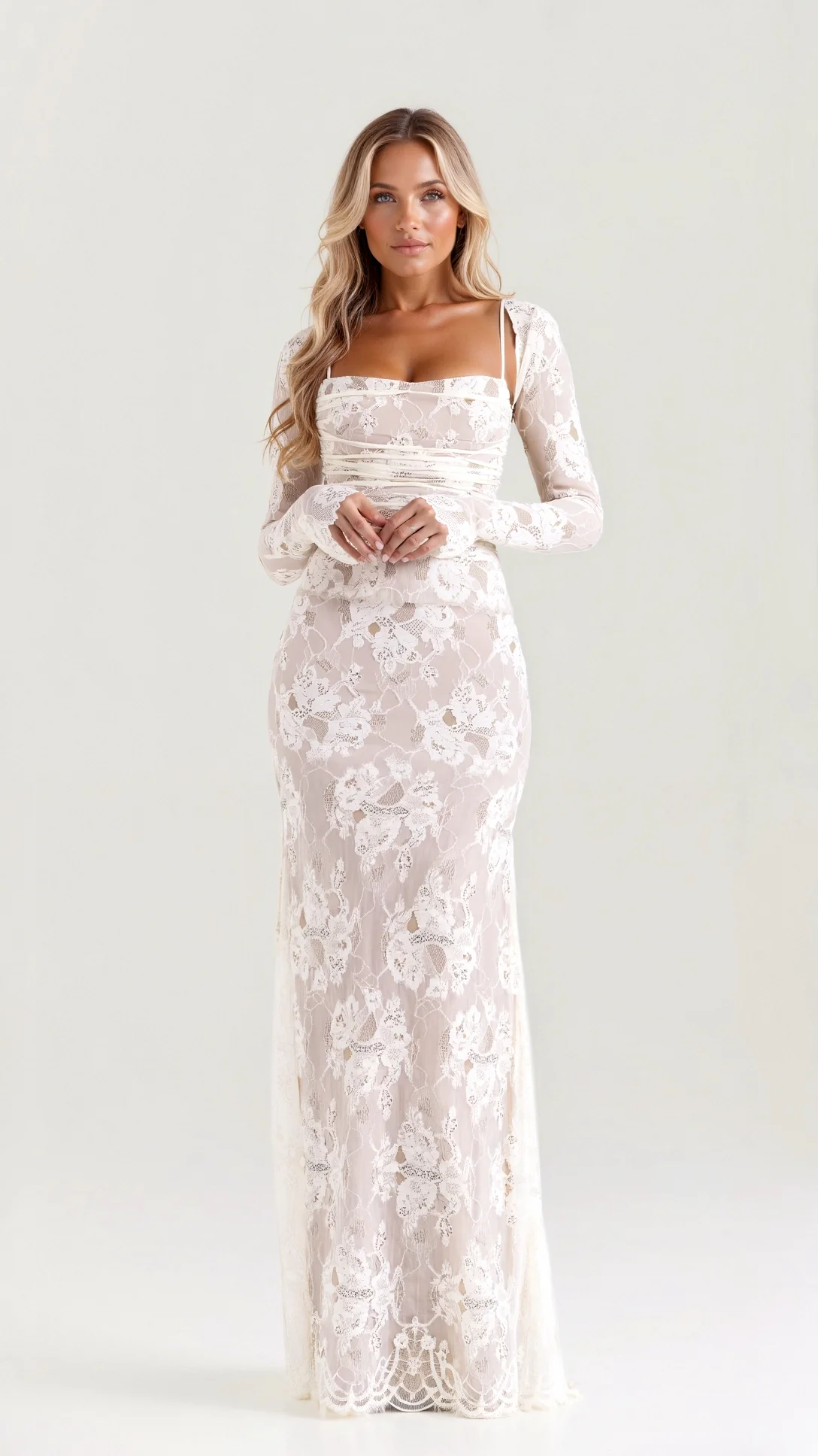 Nerissa Lace Maxi Dress - Nurns
