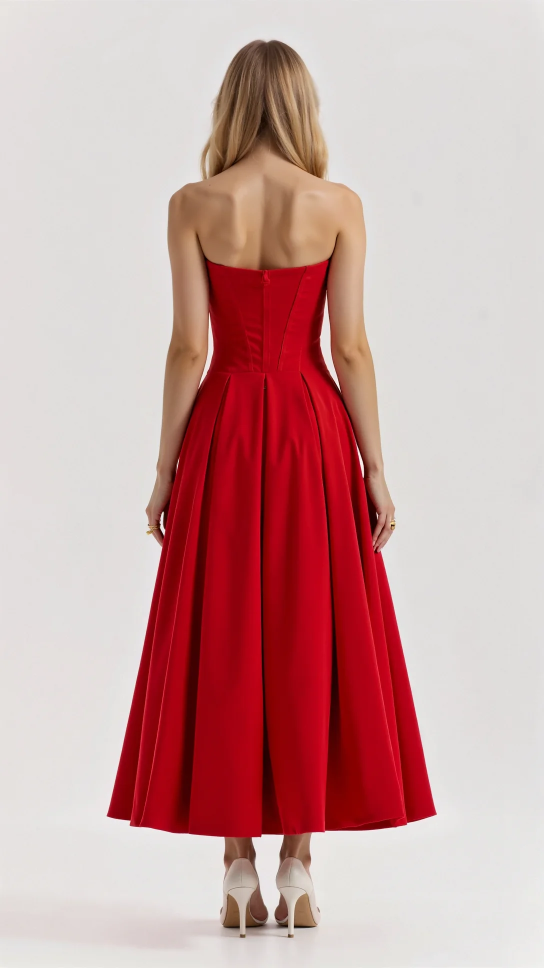 Celestia Strapless Midi Dress - Nurns