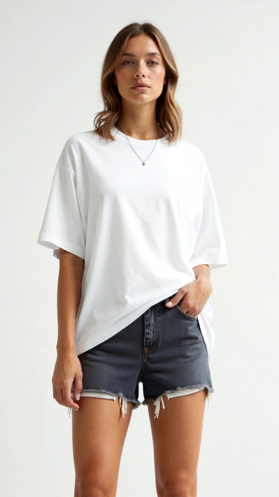 Oriana Basic Oversized T-Shirt - Nurns