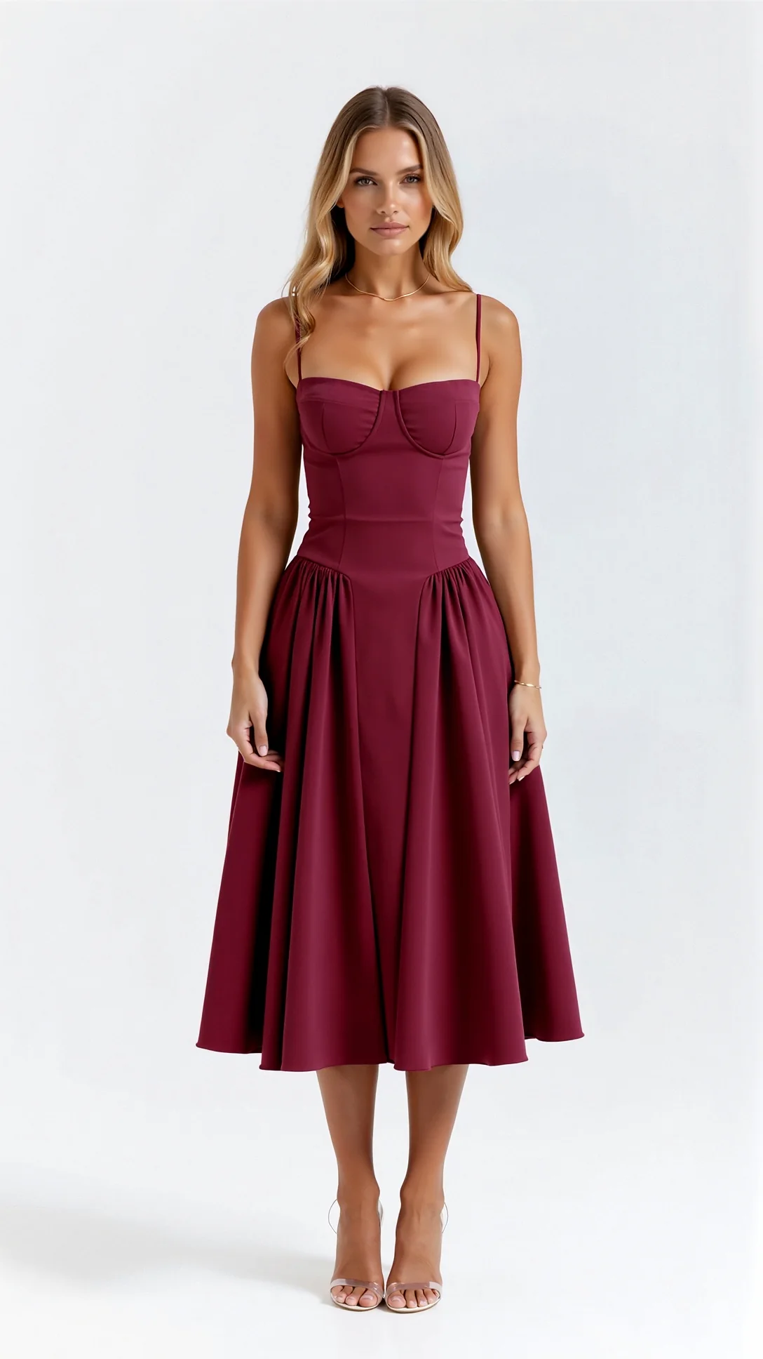 Odette Corset Midi Dress - Nurns