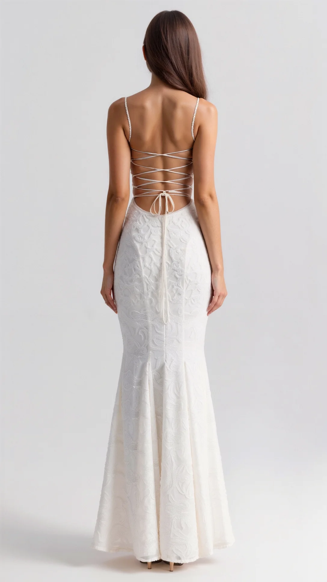 Ysolde Lace Up Maxi Dress - Nurns