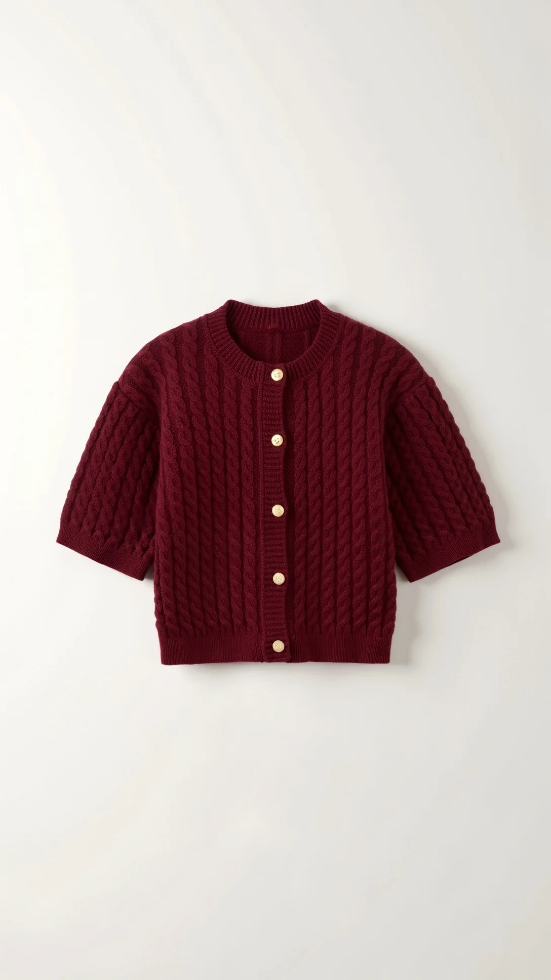 Faith Cropped Knitted Cardigan - Nurns