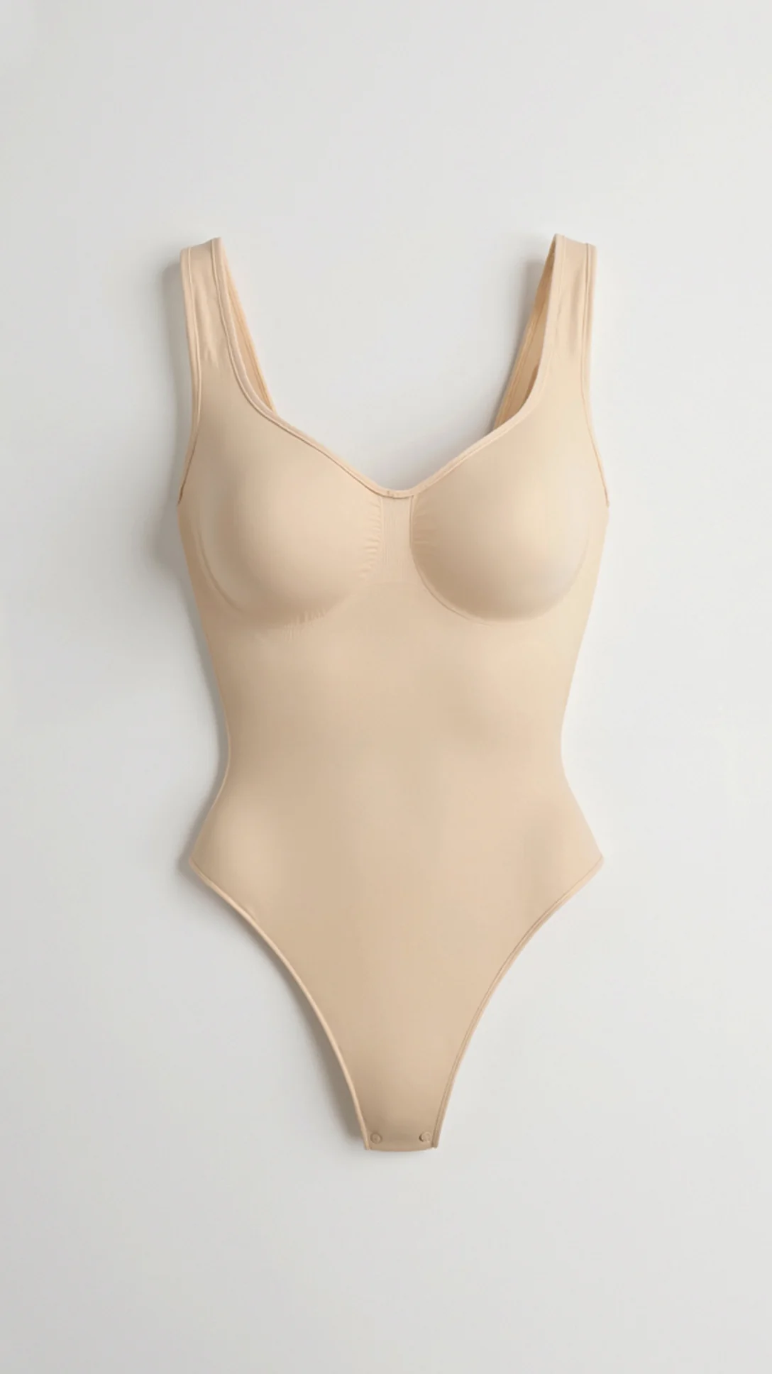 Seamless Scoop Neck Thong Bodysuit - Nurns