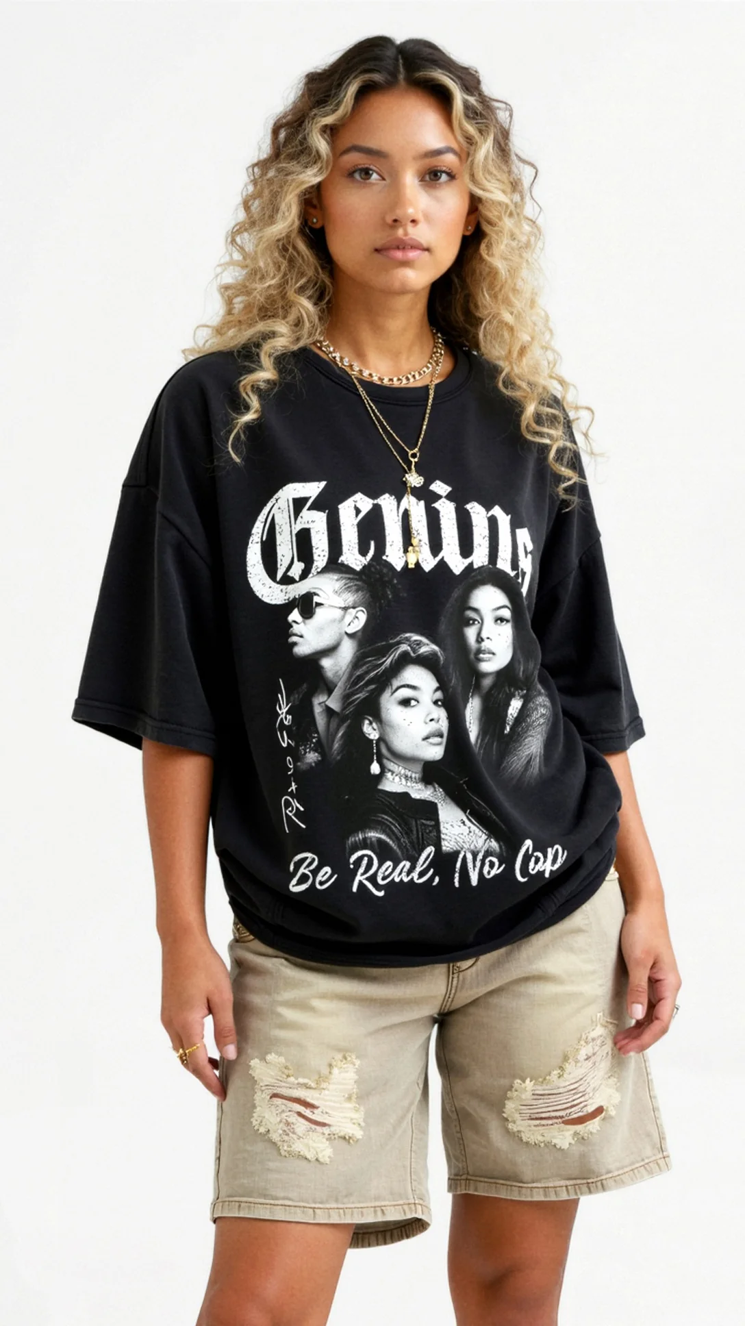 Jessamine Oversized Graphic T-Shirt - Nurns