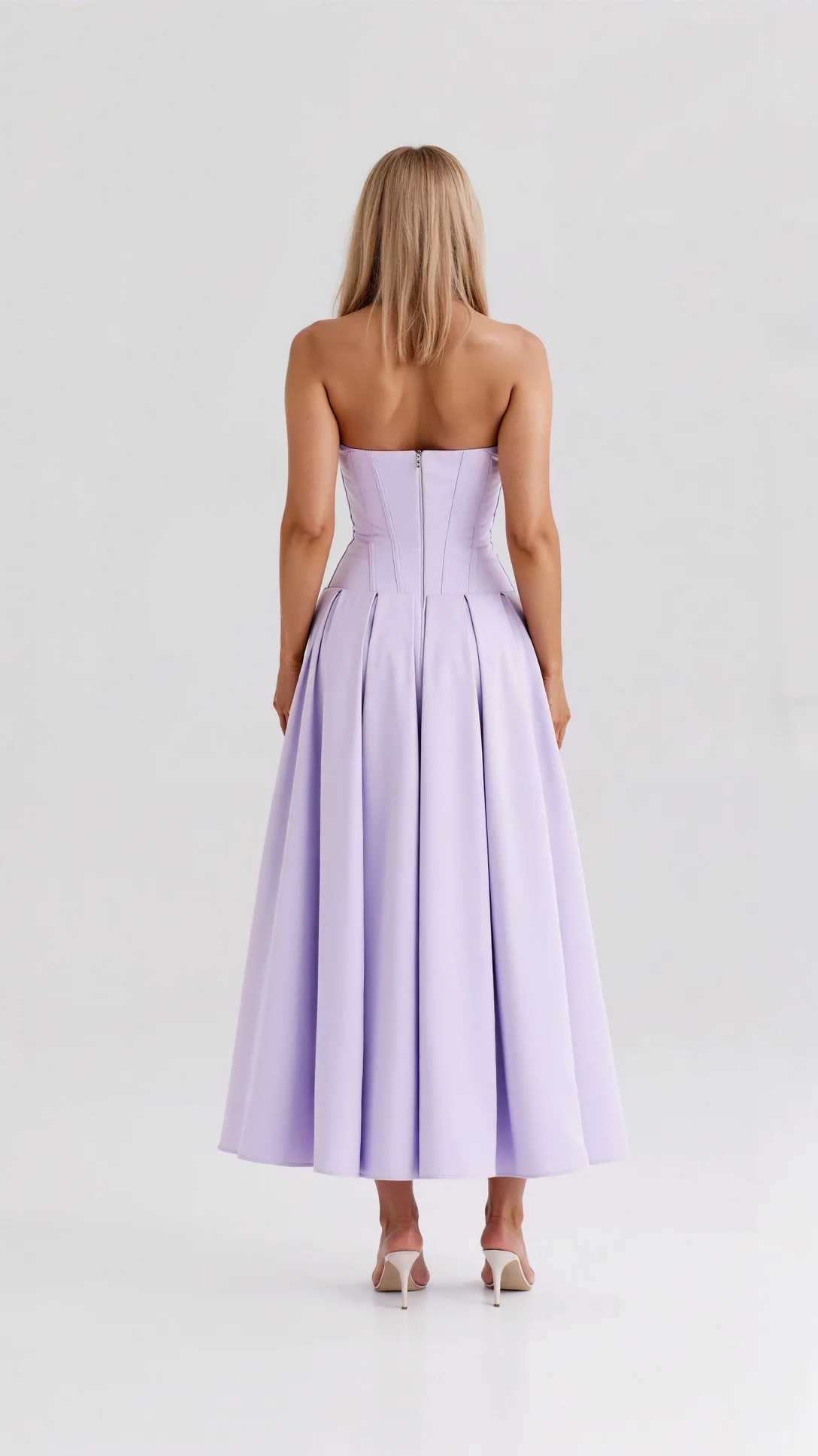 Celestia Strapless Midi Dress - Nurns