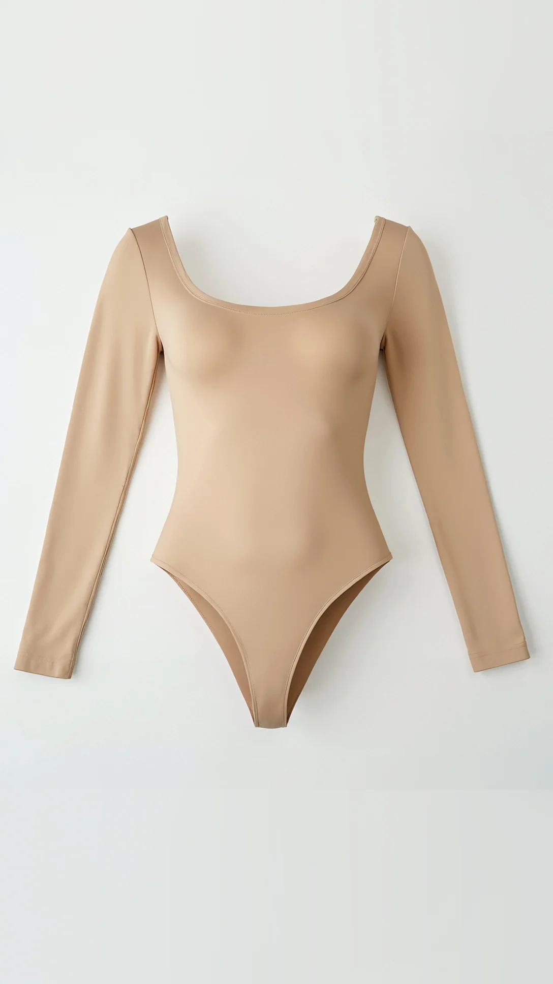 Seamless Long Sleeve Thong Bodysuit - Nurns