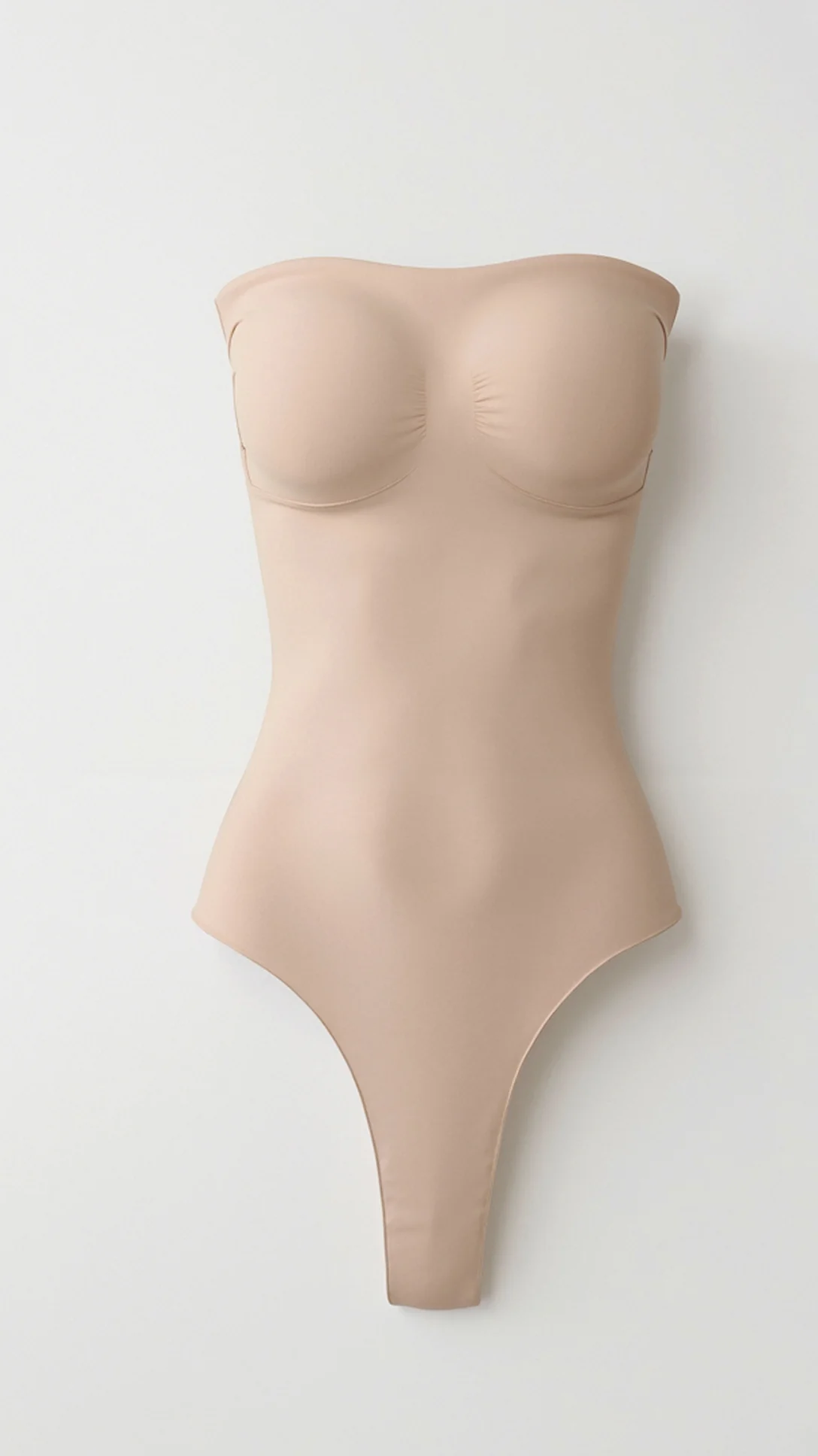 Seamless Strapless Thong Bodysuit - Nurns