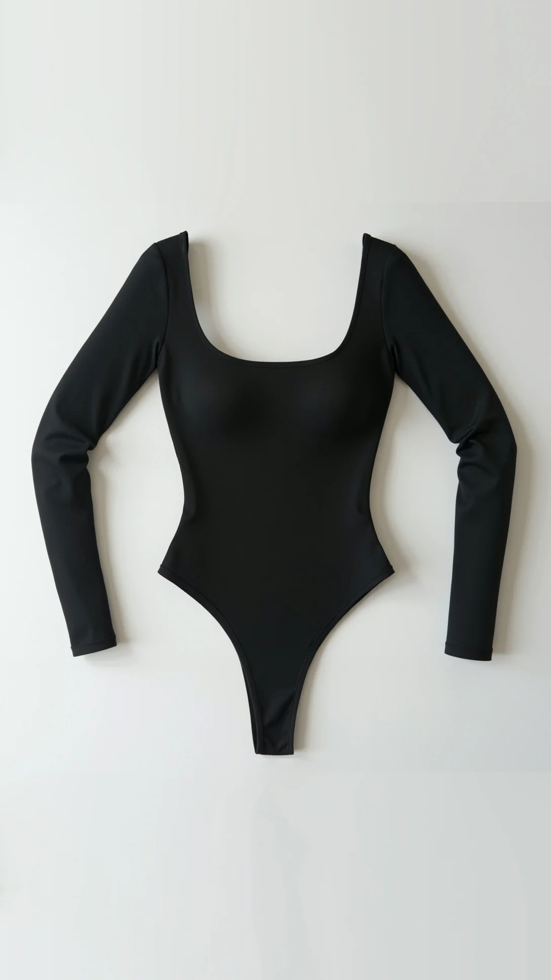 Seamless Long Sleeve Thong Bodysuit - Nurns