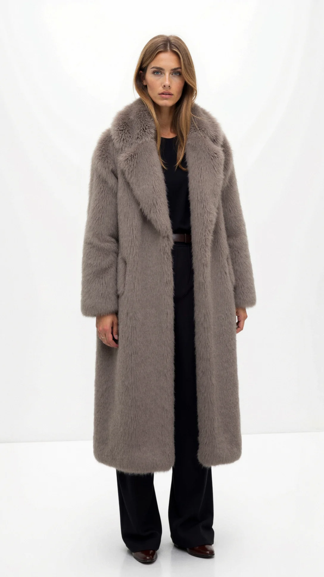Narcissa Long Faux Fur Jacket - Nurns