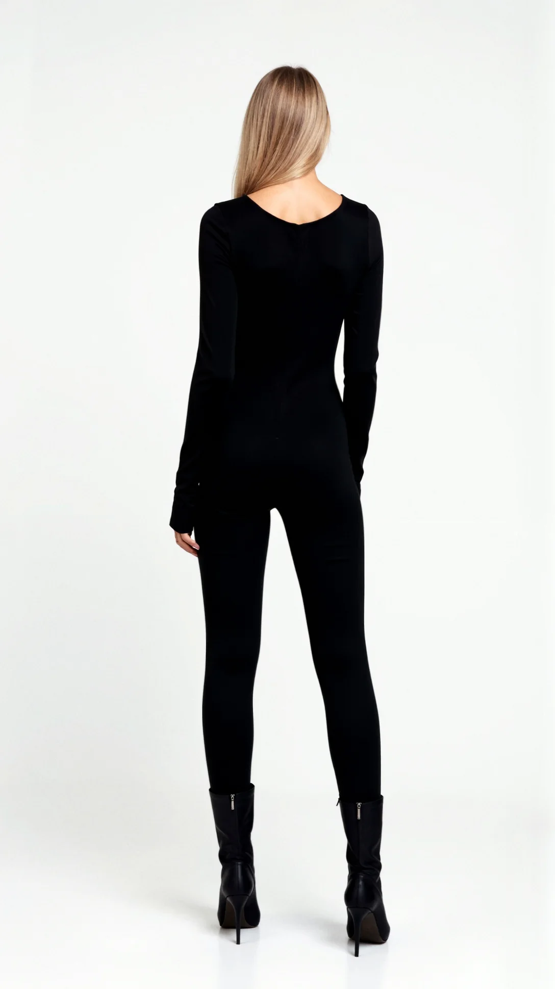 Kerensa Black Zip-up Bodysuit - Nurns