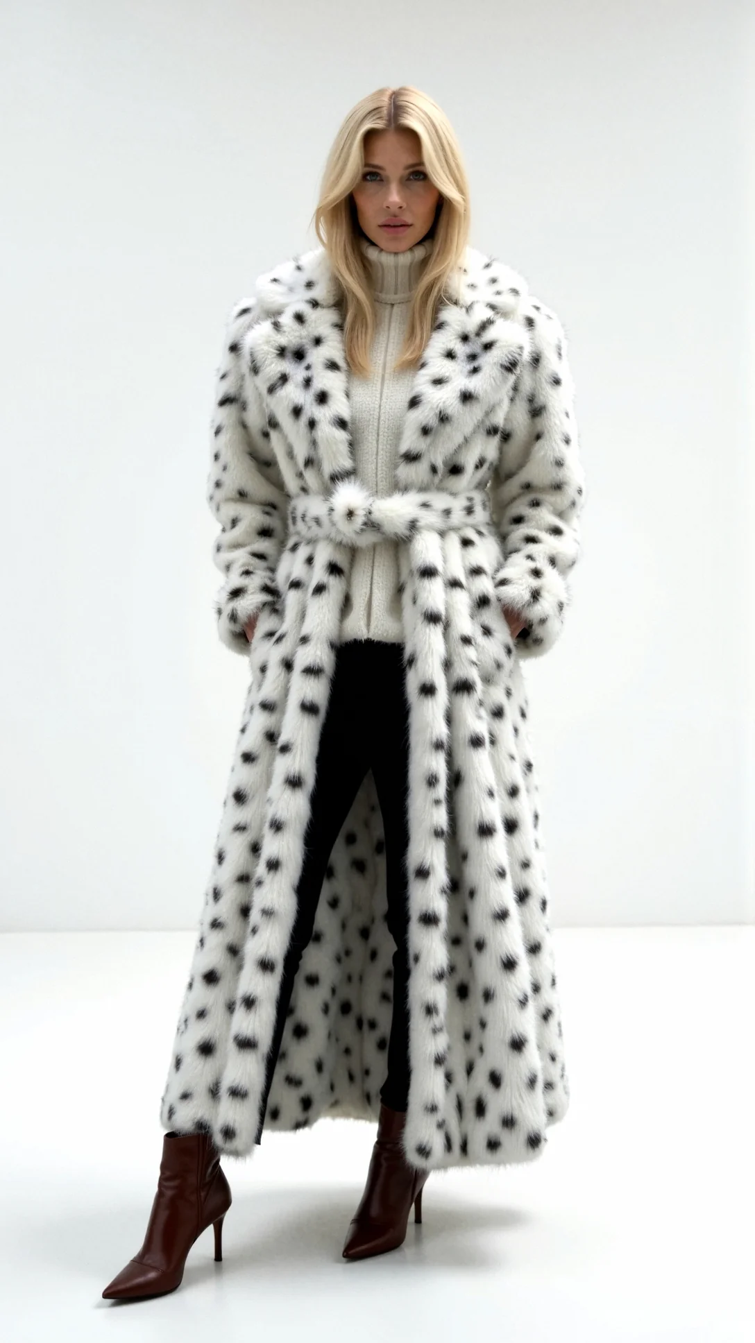 Morgana Long Faux Fur Jacket - Nurns