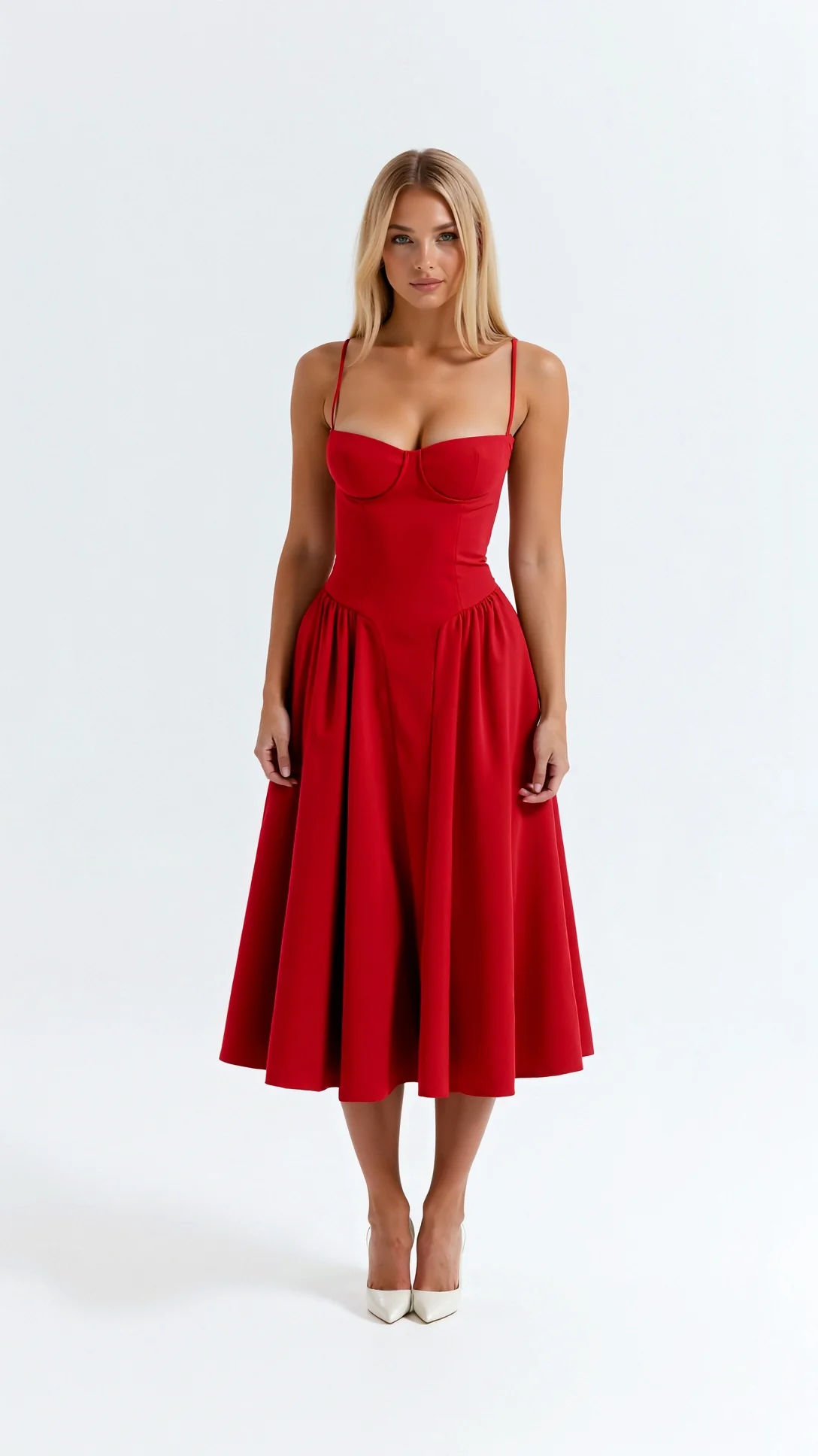 Odette Corset Midi Dress - Nurns