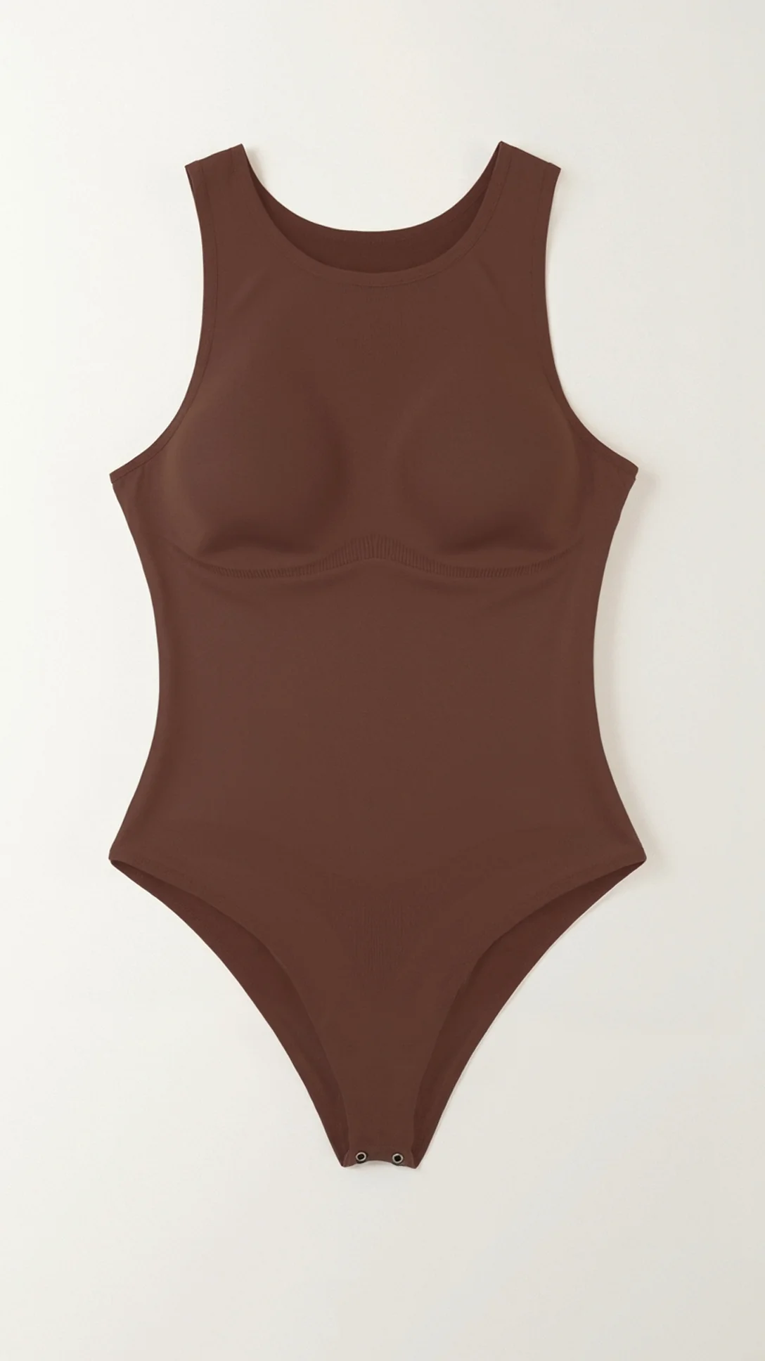 Round Neck Thong Bodysuit - Nurns