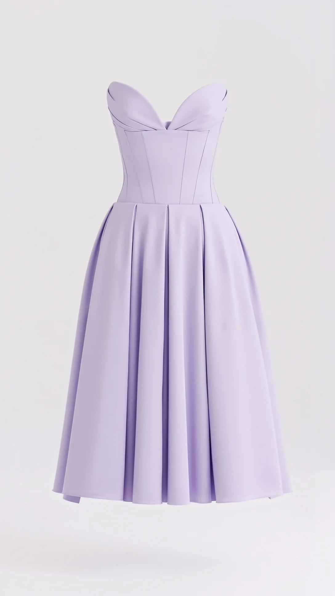 Celestia Strapless Midi Dress - Nurns