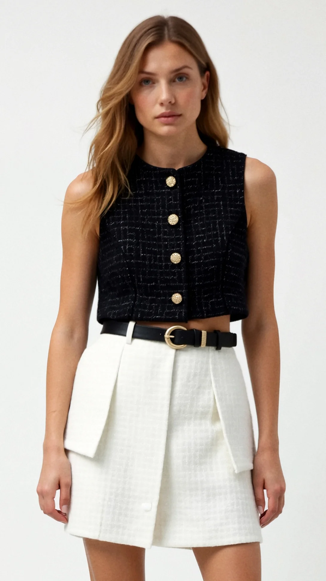 Kyrenia Cropped Waistcoat - Nurns