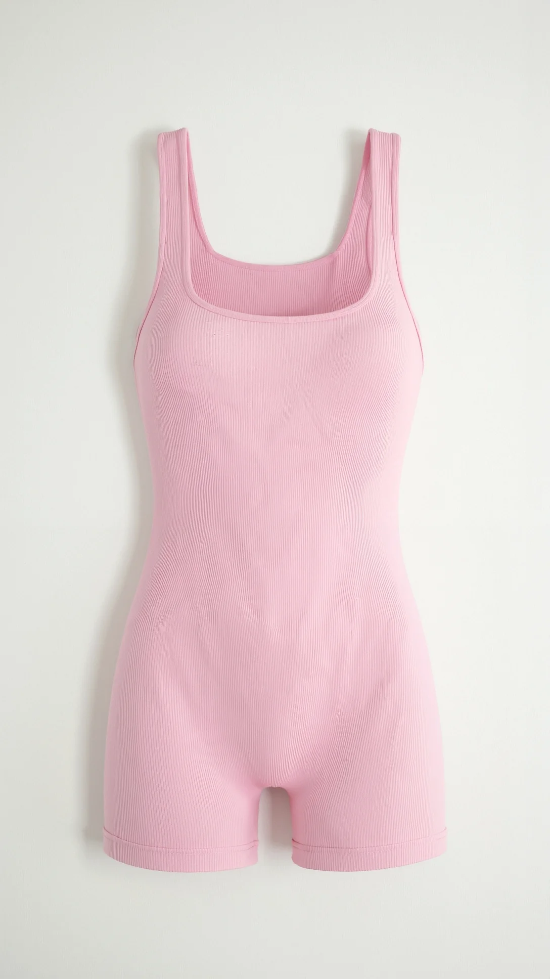 Ribbed Square Neck Briefs Bodysuit - Nurns