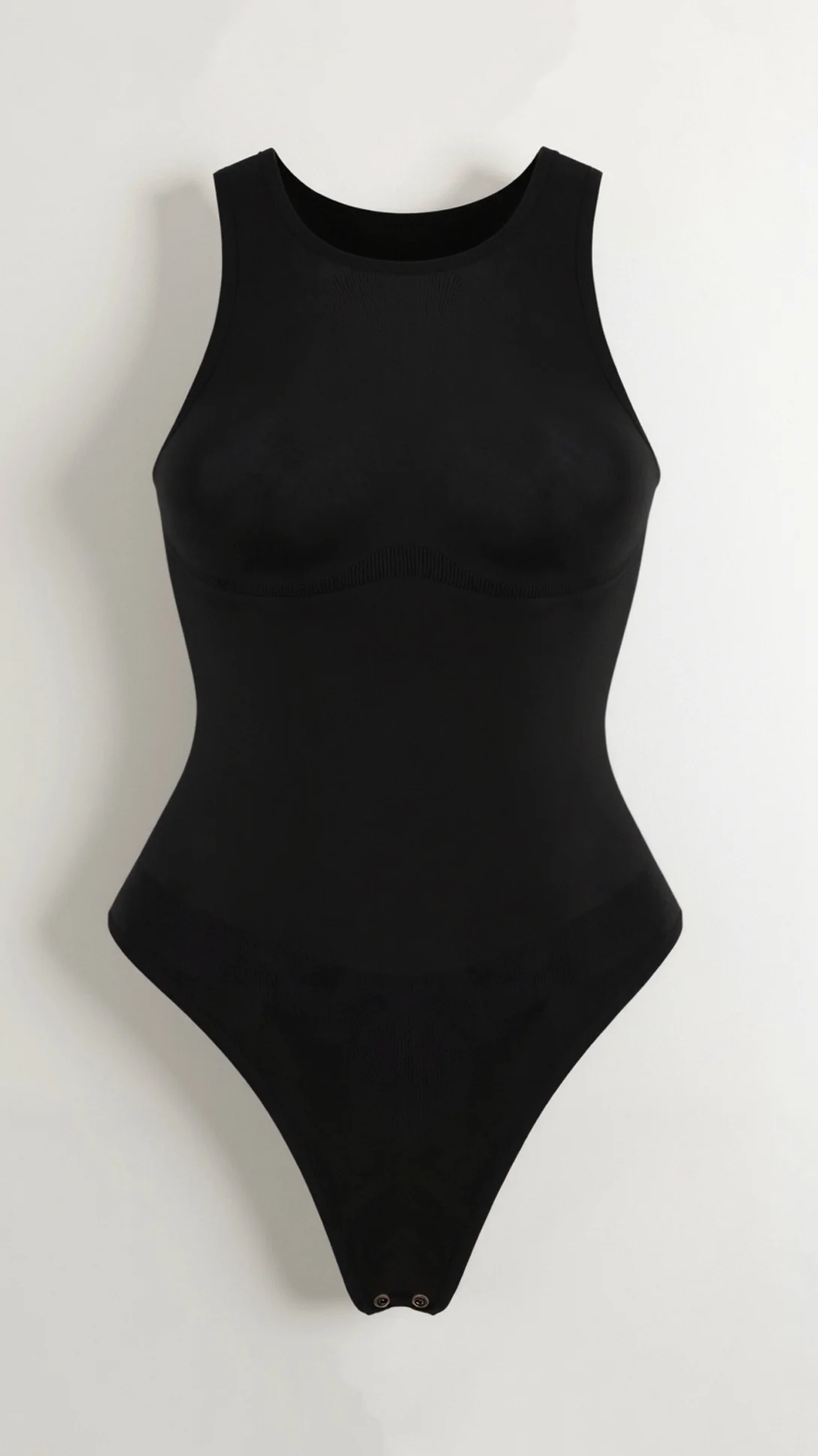 Round Neck Thong Bodysuit - Nurns