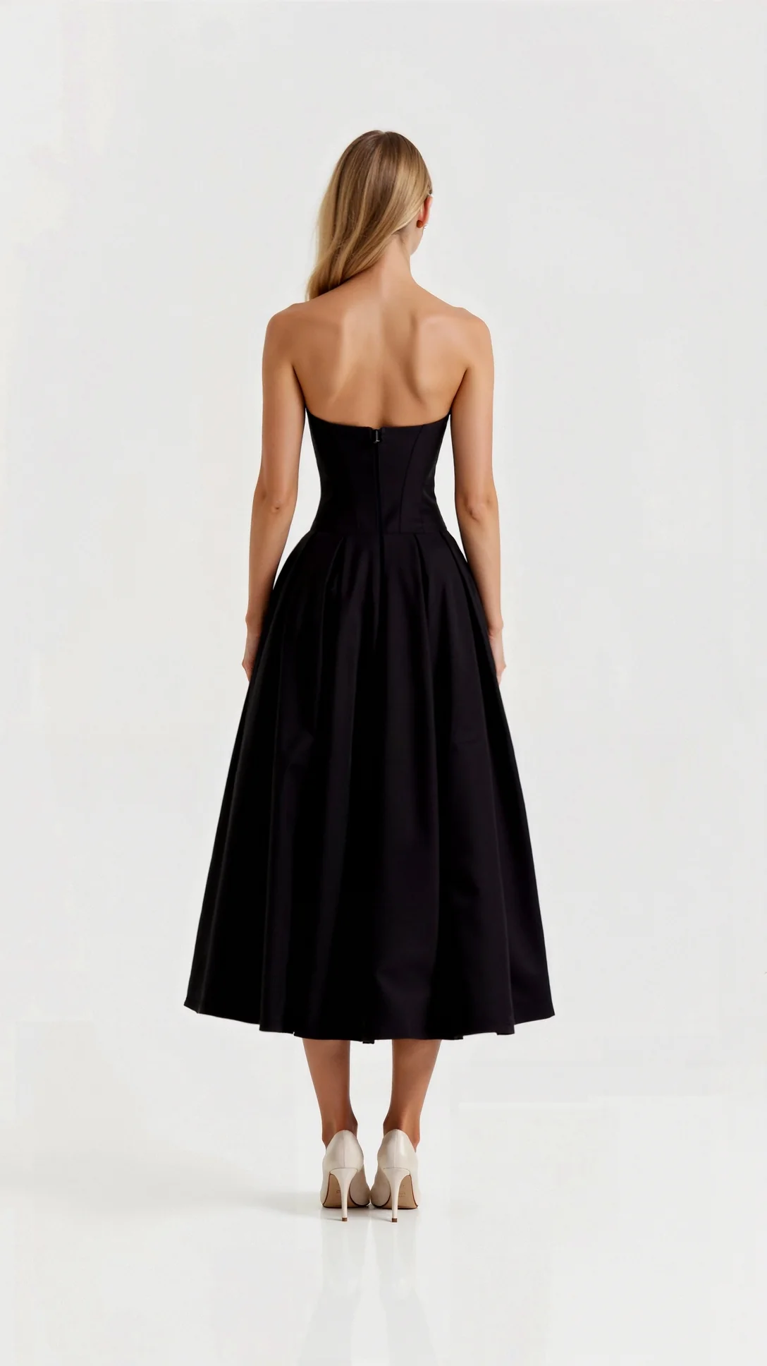 Celestia Strapless Midi Dress - Nurns