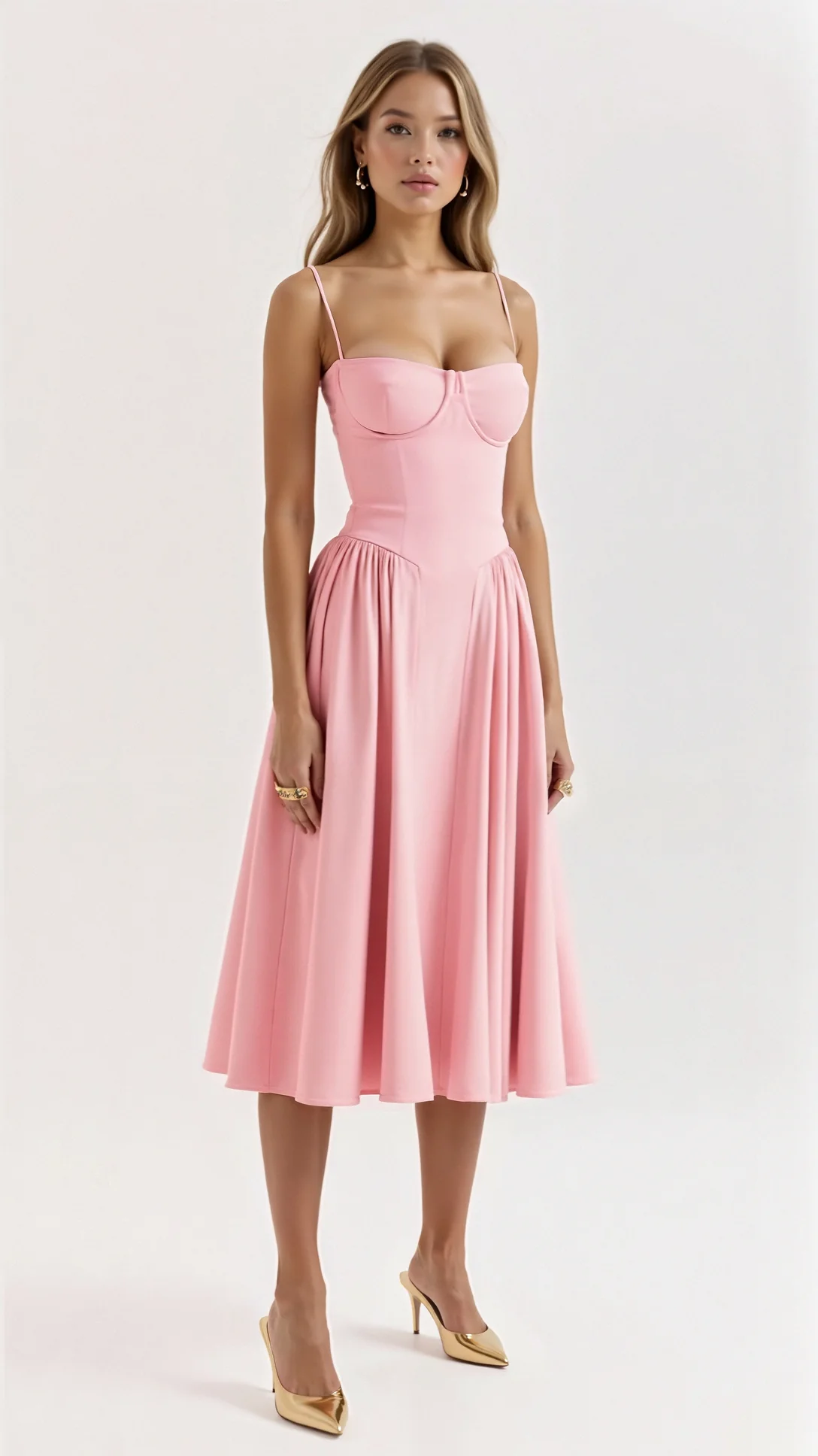 Odette Corset Midi Dress - Nurns