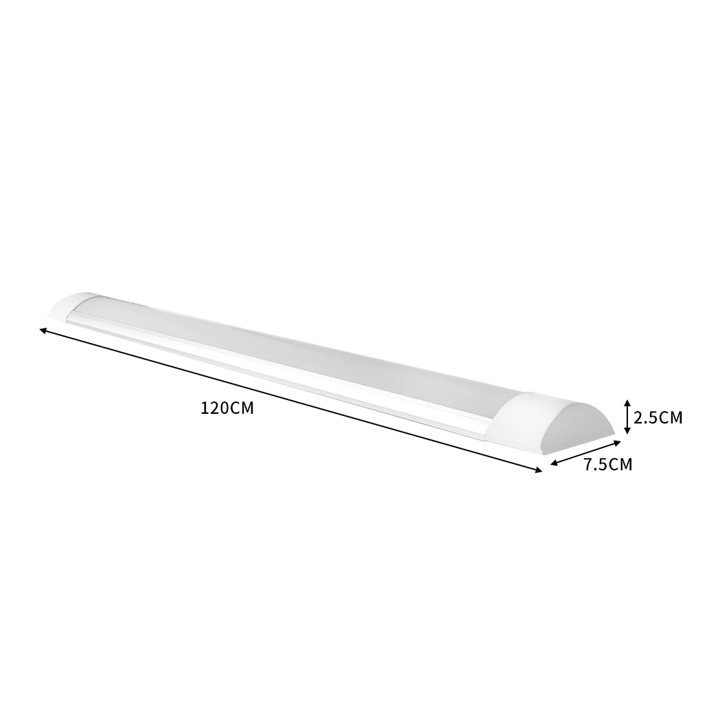 1Pcs LED Slim Ceiling Batten Light Daylight 120cm Cool white 6500K 4ft - Nurns
