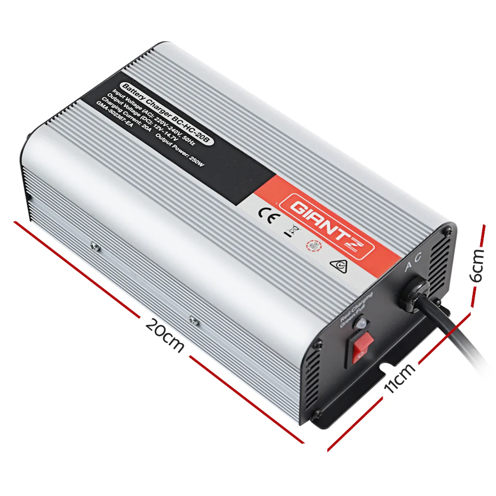 12V 20A Car Battery Charger Inverter 20 Amp ATV 4WD Boat Caravan - Nurns