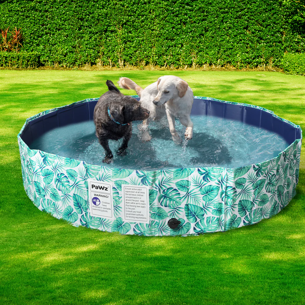 160cm Pet Dog Swimming Pool Cat Portable BathTub Kid Shower Washing Folding - Nurns