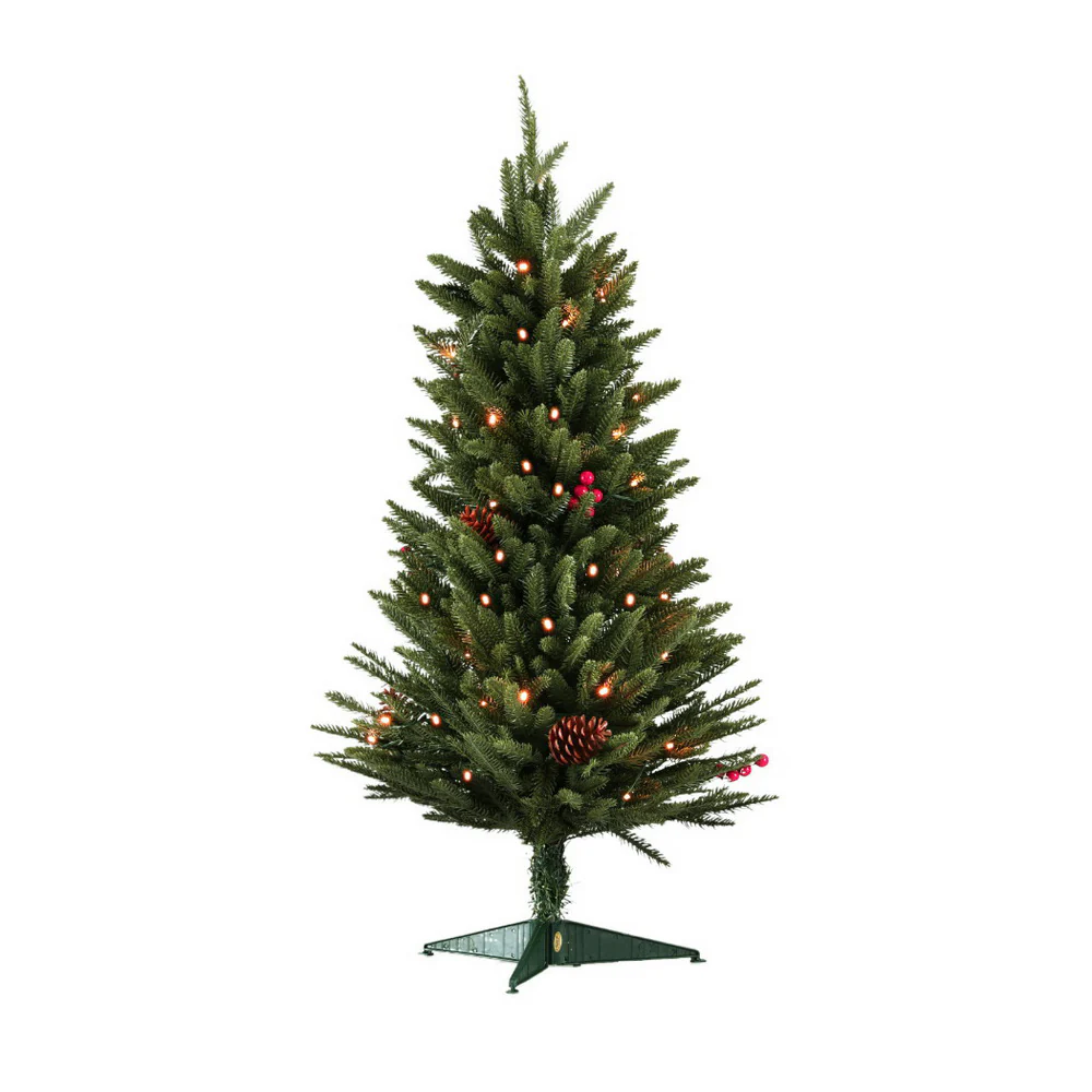 3ft 90cm 50 LED Mini Christmas Tree Xmas Party Decorations - Nurns