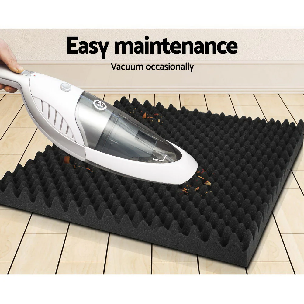 20pcs Acoustic Foam Panels Studio Sound Absorption Eggshell 50x50CM - Nurns