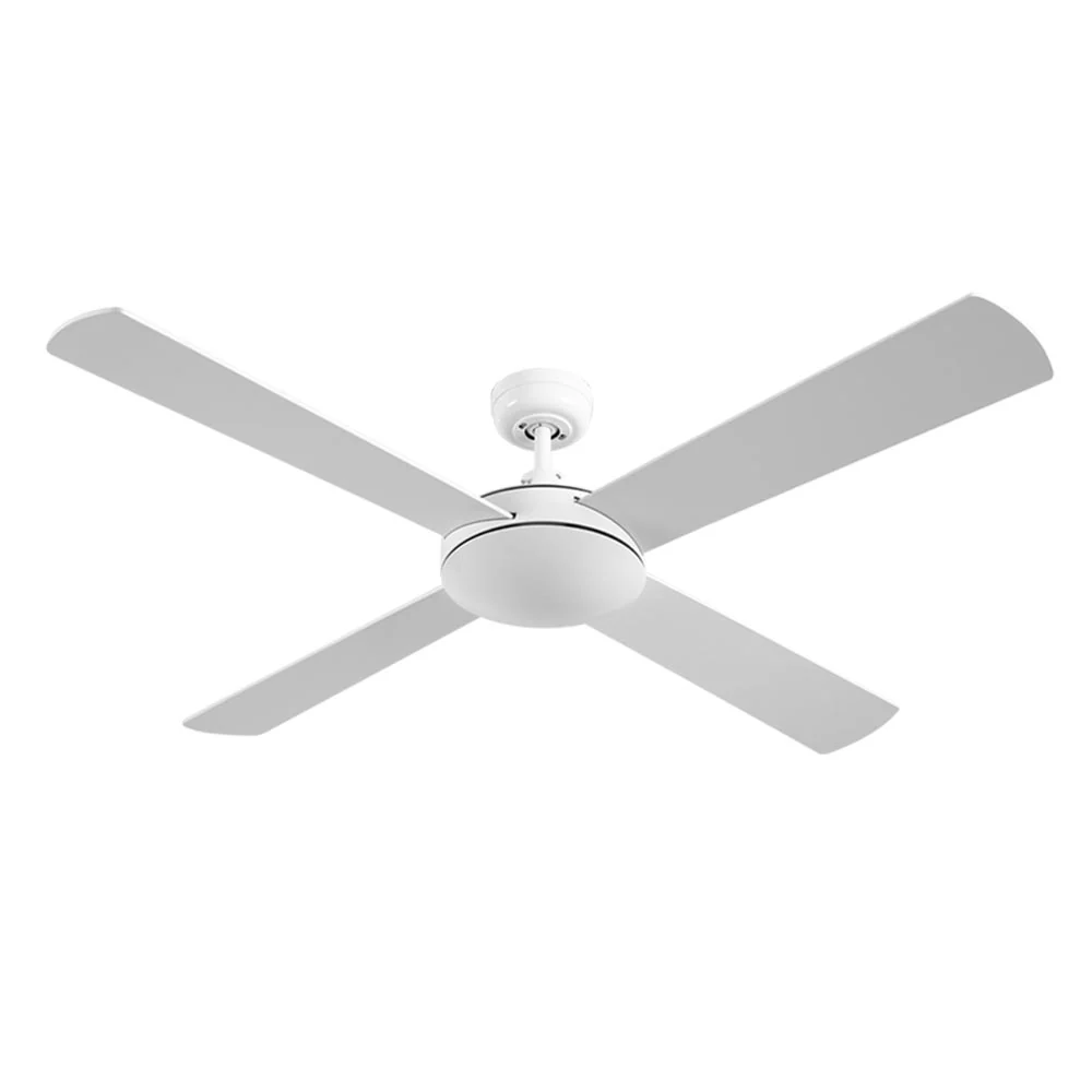 52'' Ceiling Fan AC Motor 4 Blades with Remote - White - Nurns