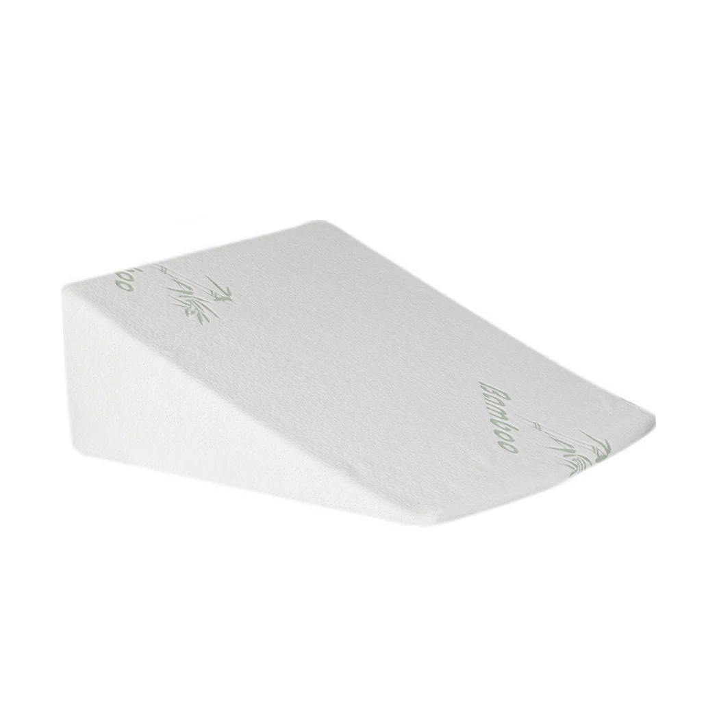 25cm Bedding Wedge Pillow Memory Foam - White - Nurns