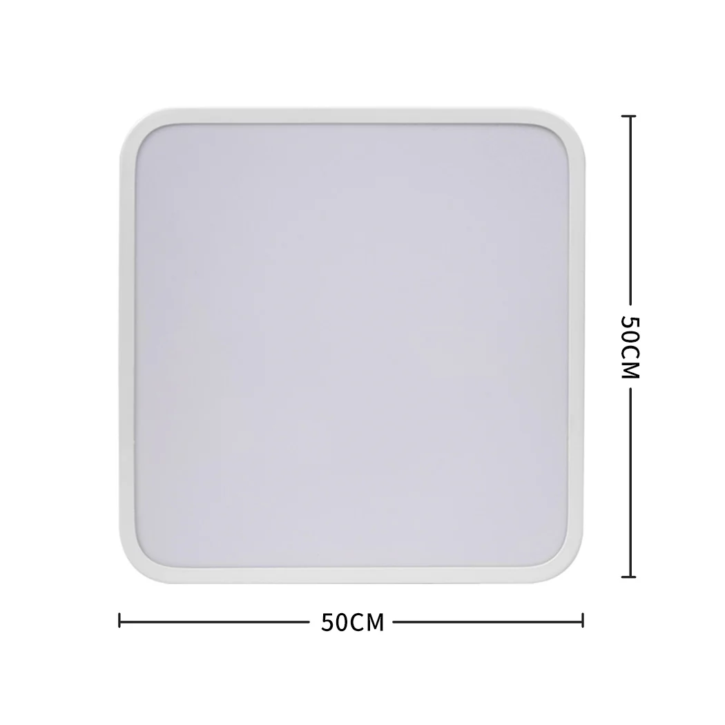 3-Colour Ultra-Thin 5cm Led Ceiling Light Modern Surface Mount 72W White - Nurns