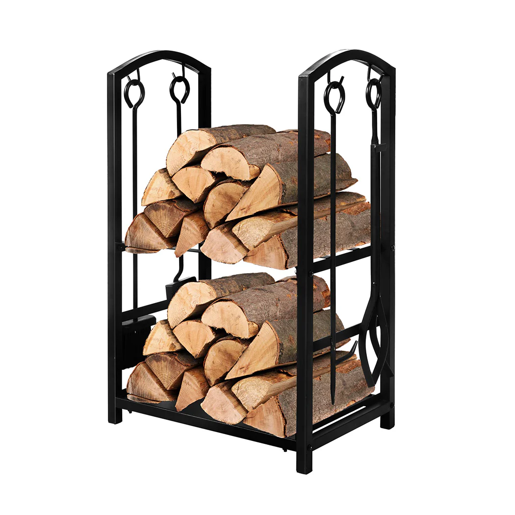 5-in-1 Multifunctional Fireplace Rack Firewood Rack - Nurns