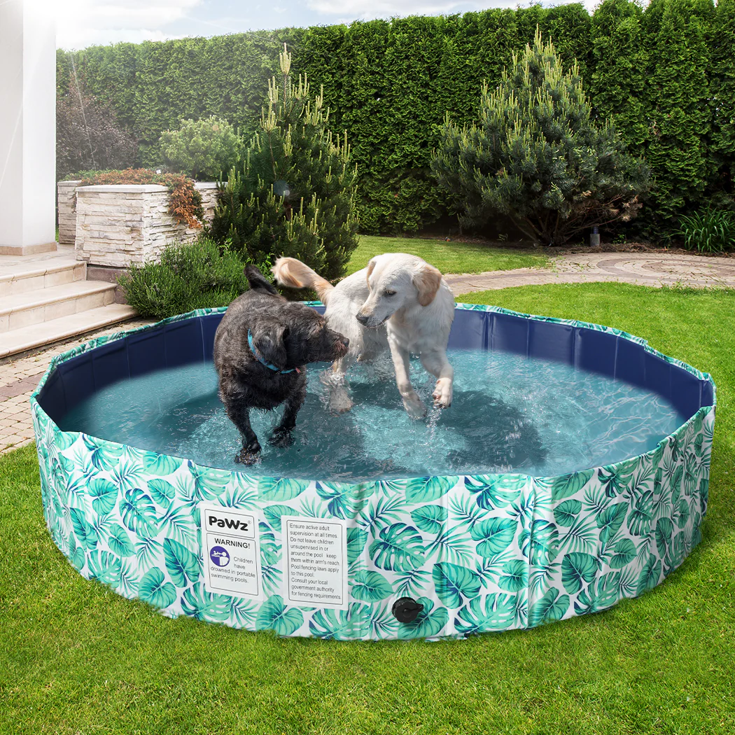 160cm Pet Dog Swimming Pool Cat Portable BathTub Kid Shower Washing Folding - Nurns