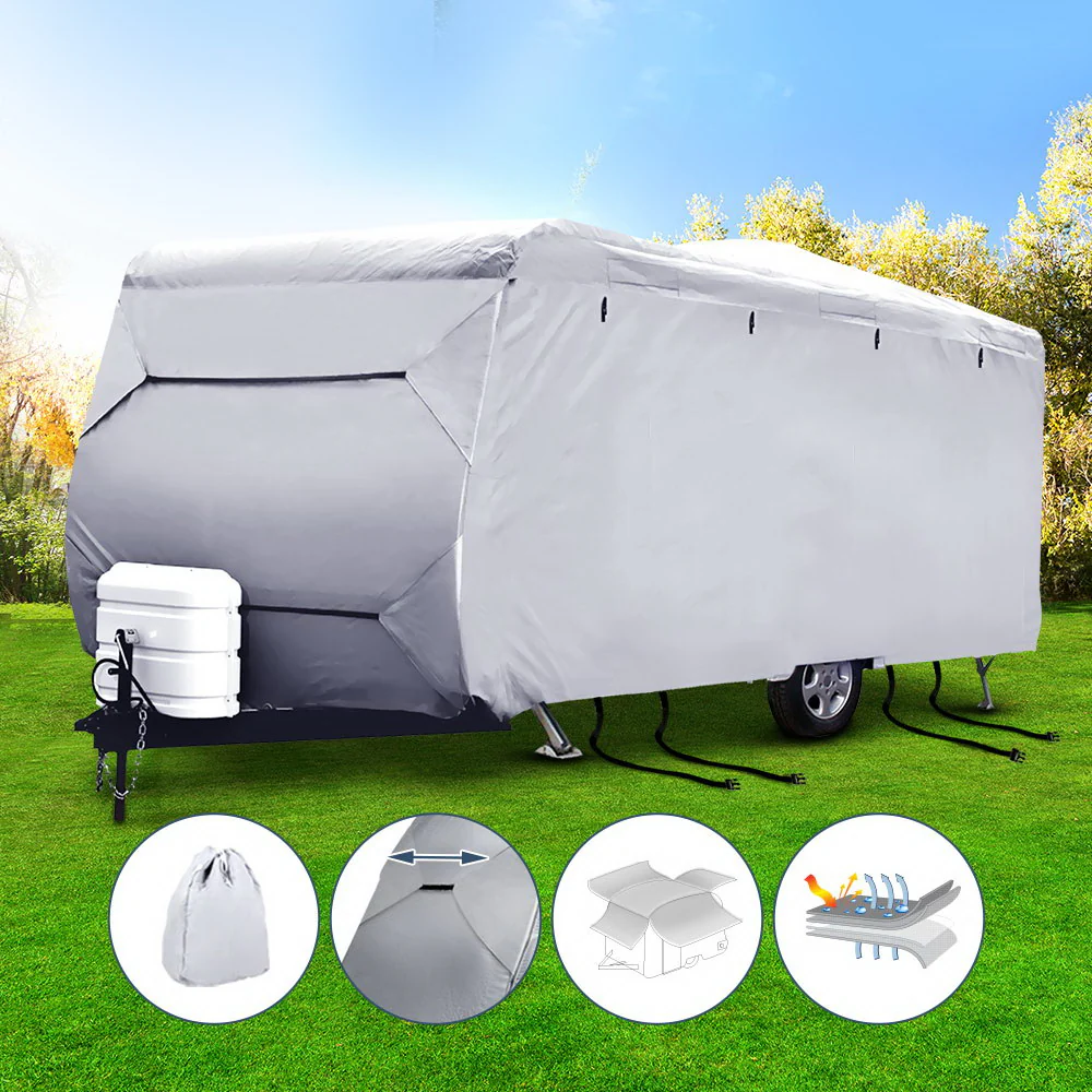 18-20ft Caravan Cover Campervan 4 Layer UV Water Resistant - Nurns