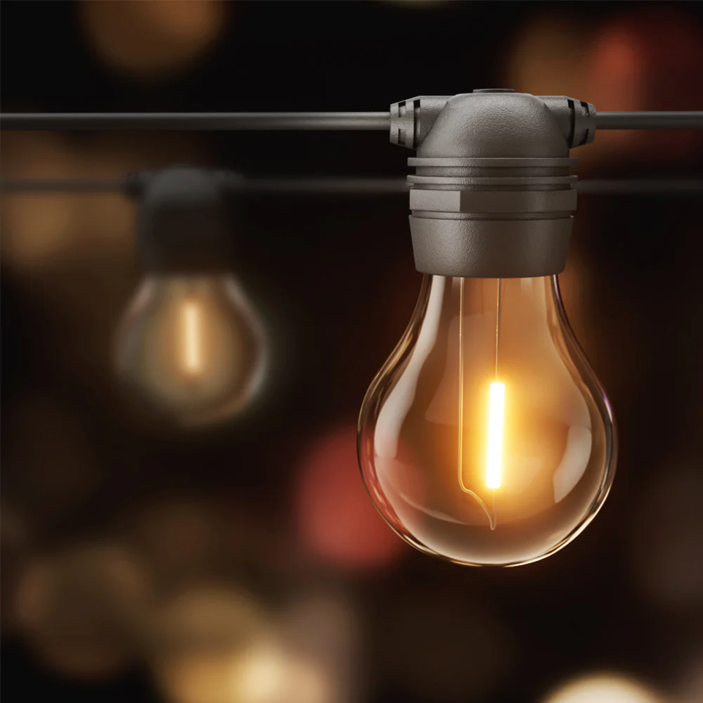 17m Solar Festoon Lights Outdoor LED String Light Christmas Decorations Party - Nurns