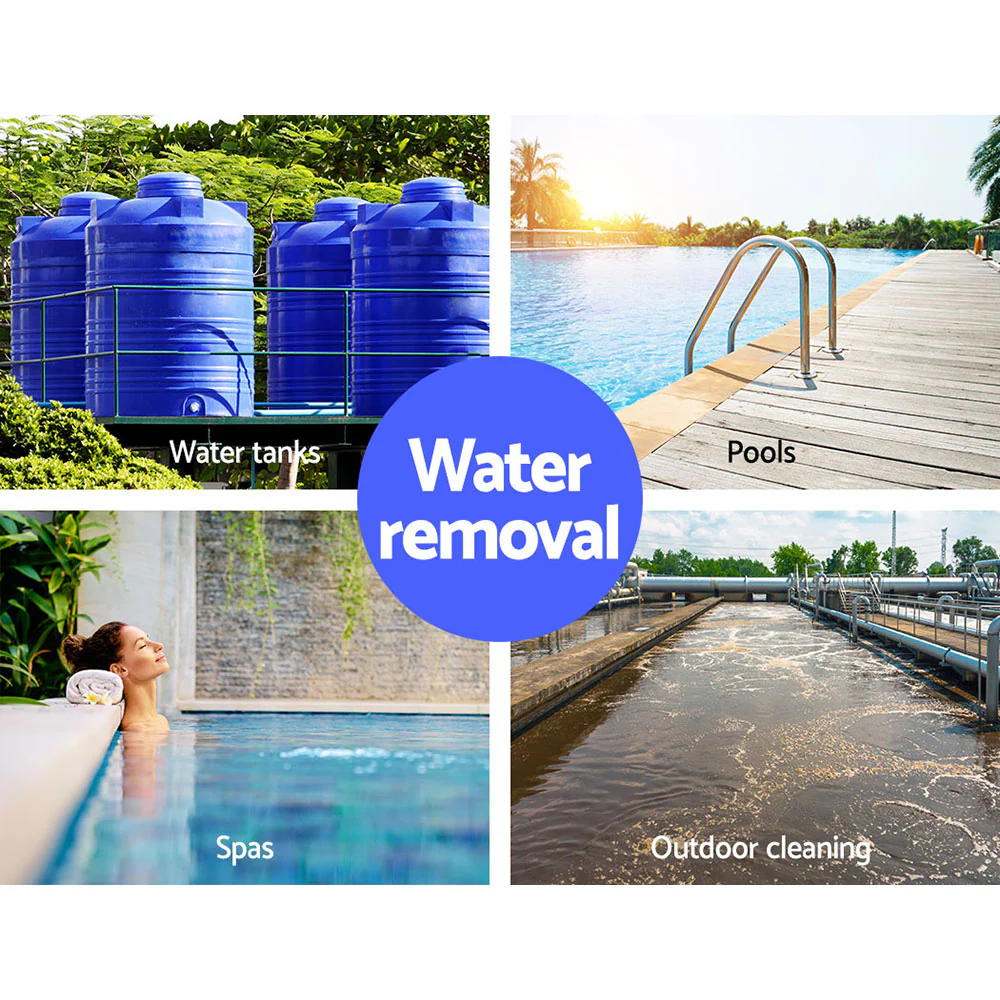 2000W Submersible Dirty Water Pump Bore Tank Well Steel Automatic - Nurns