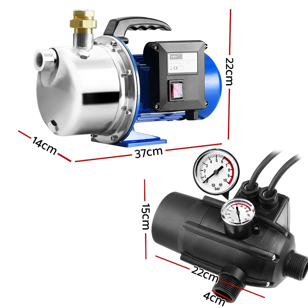 2300W High Pressure Garden Jet Water Pump with Auto Controller - Nurns