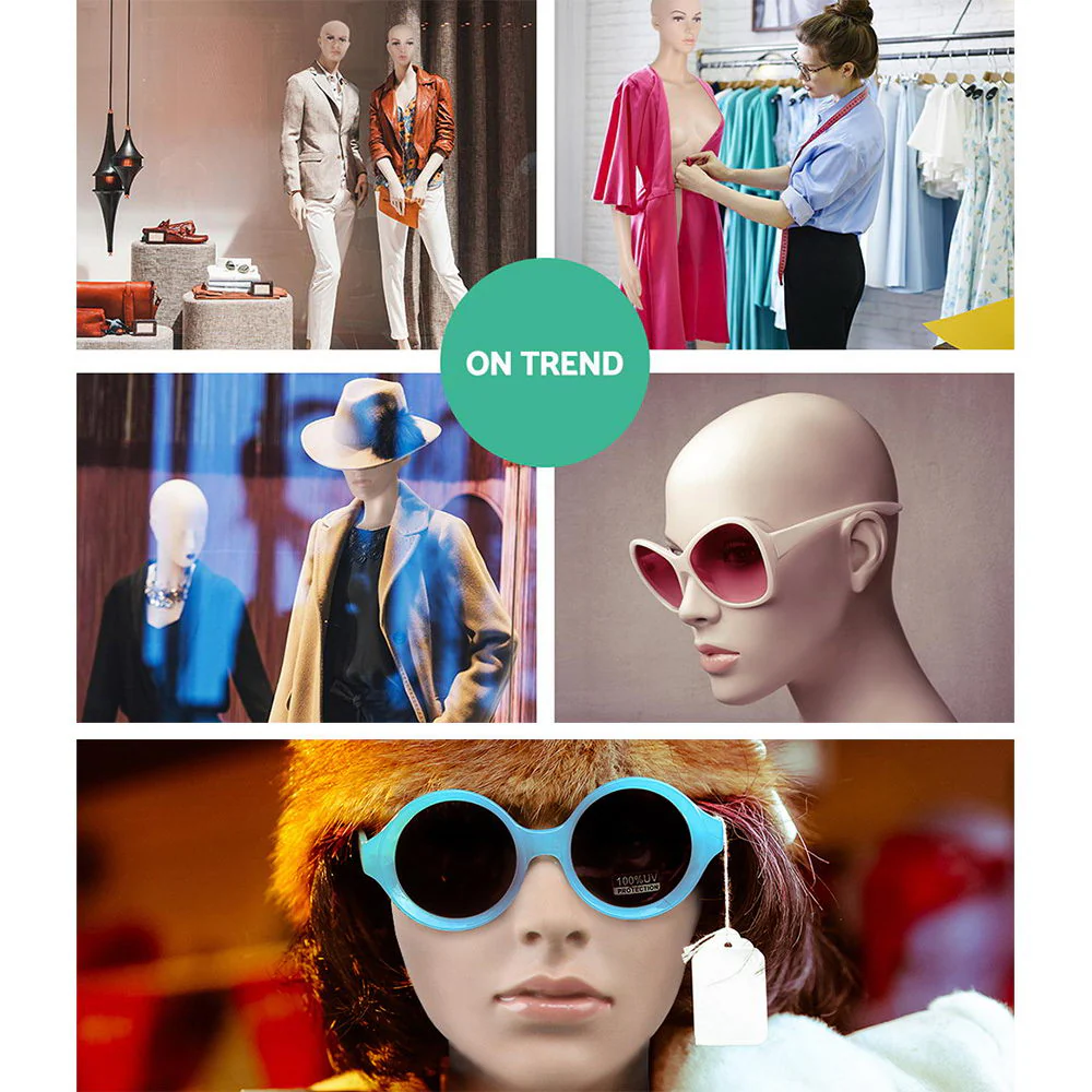 175cm Tall Full Body Female Mannequin - Skin Coloured - Nurns