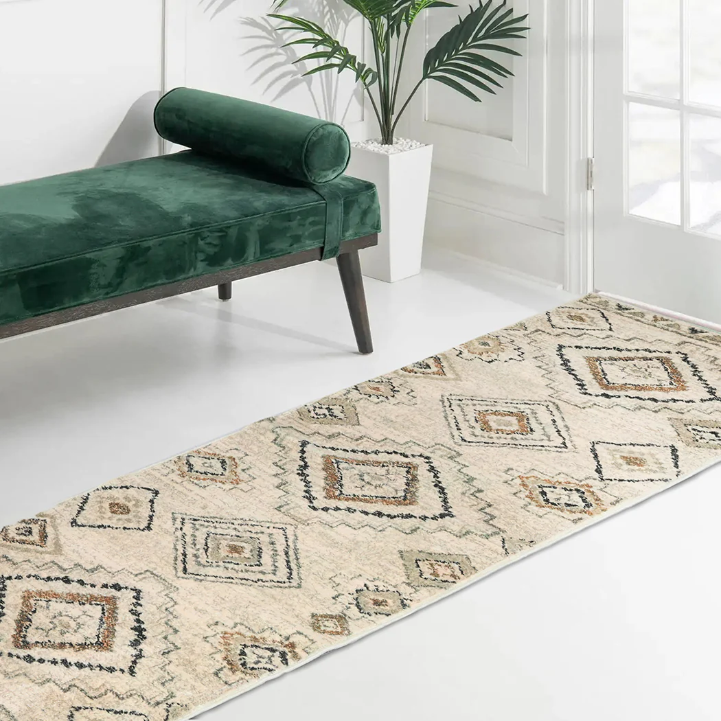 180x60cm Floor Rug Hallway Runner Washable - Nurns