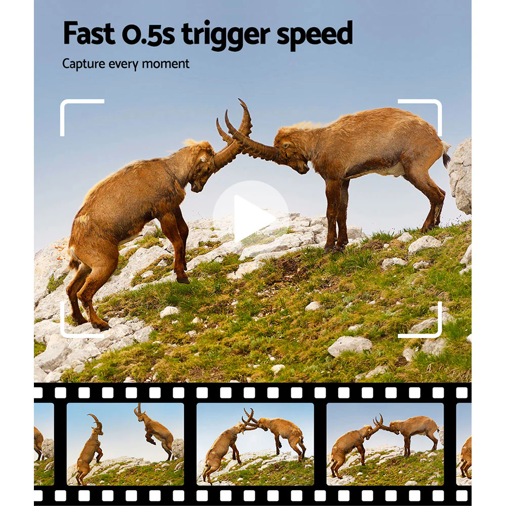 4K 16MP Trail Camera Wildlife Hunting Security Cam Night Vision - Nurns