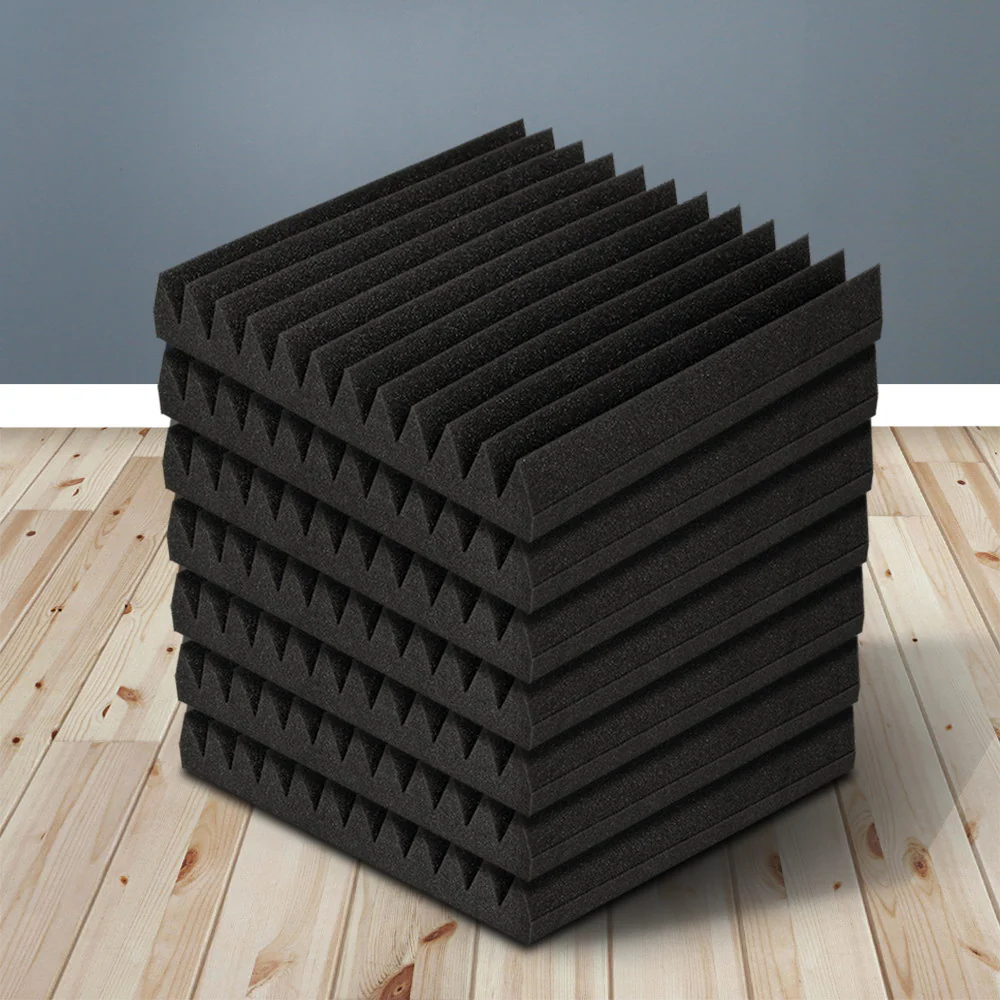 40pcs Acoustic Foam Panels Tiles Studio Sound Absorption Wedge 30x30CM - Nurns