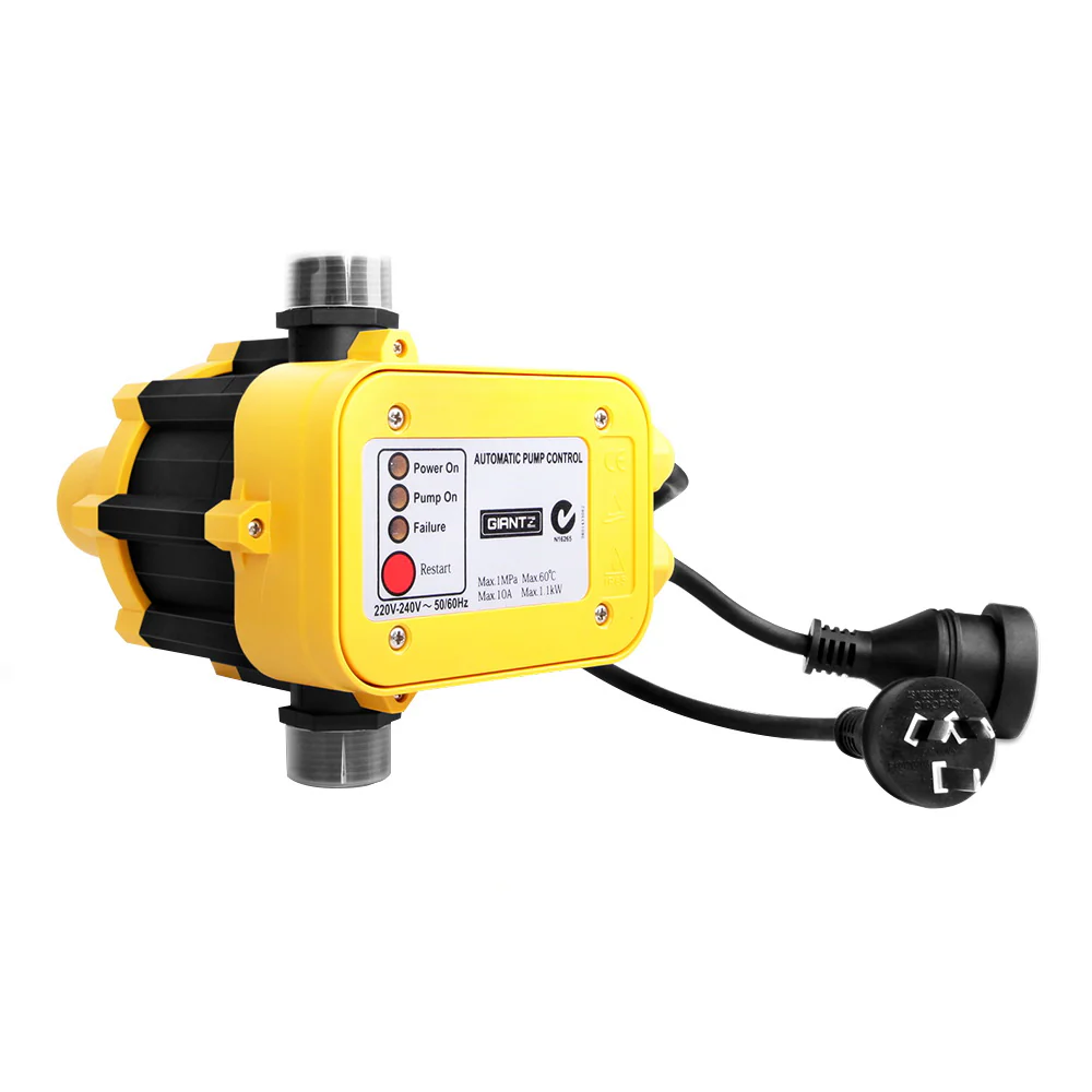 2300W High Pressure Garden Jet Water Pump with Auto Controller - Yellow - Nurns