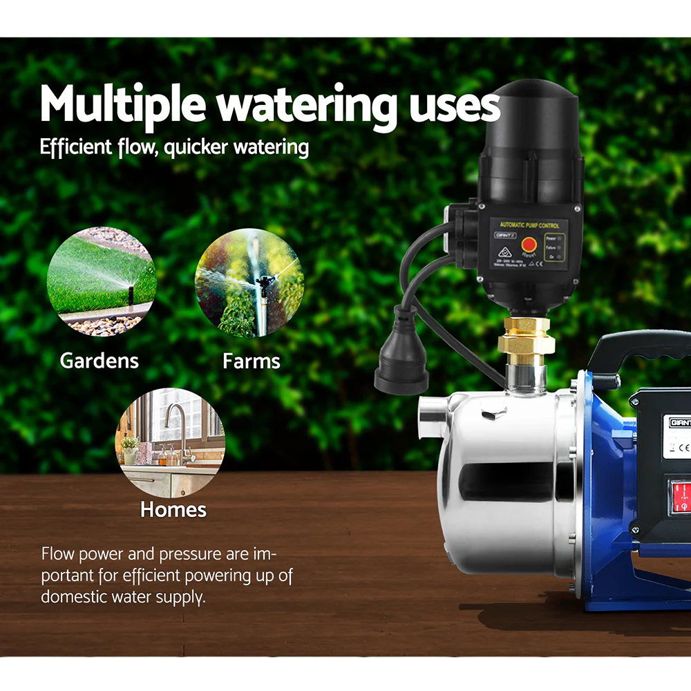 2300W High Pressure Garden Jet Water Pump with Auto Controller - Nurns