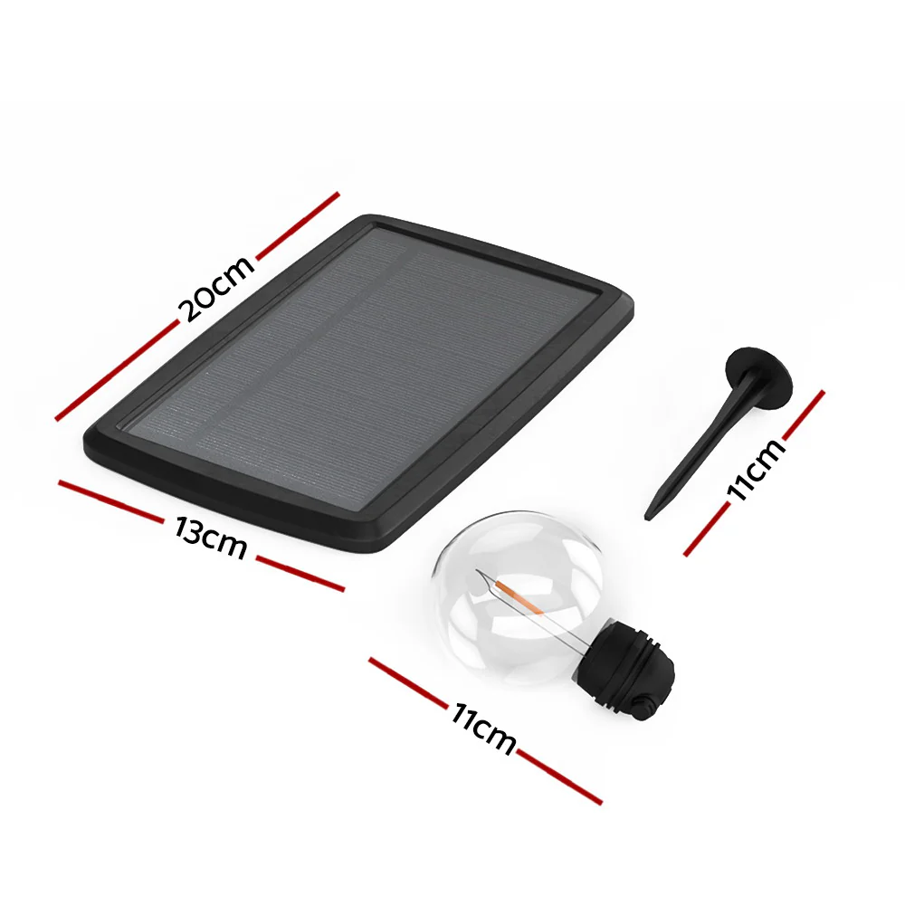 23m Solar Festoon Lights Outdoor LED String Light Wedding Party Christmas Decor - Nurns