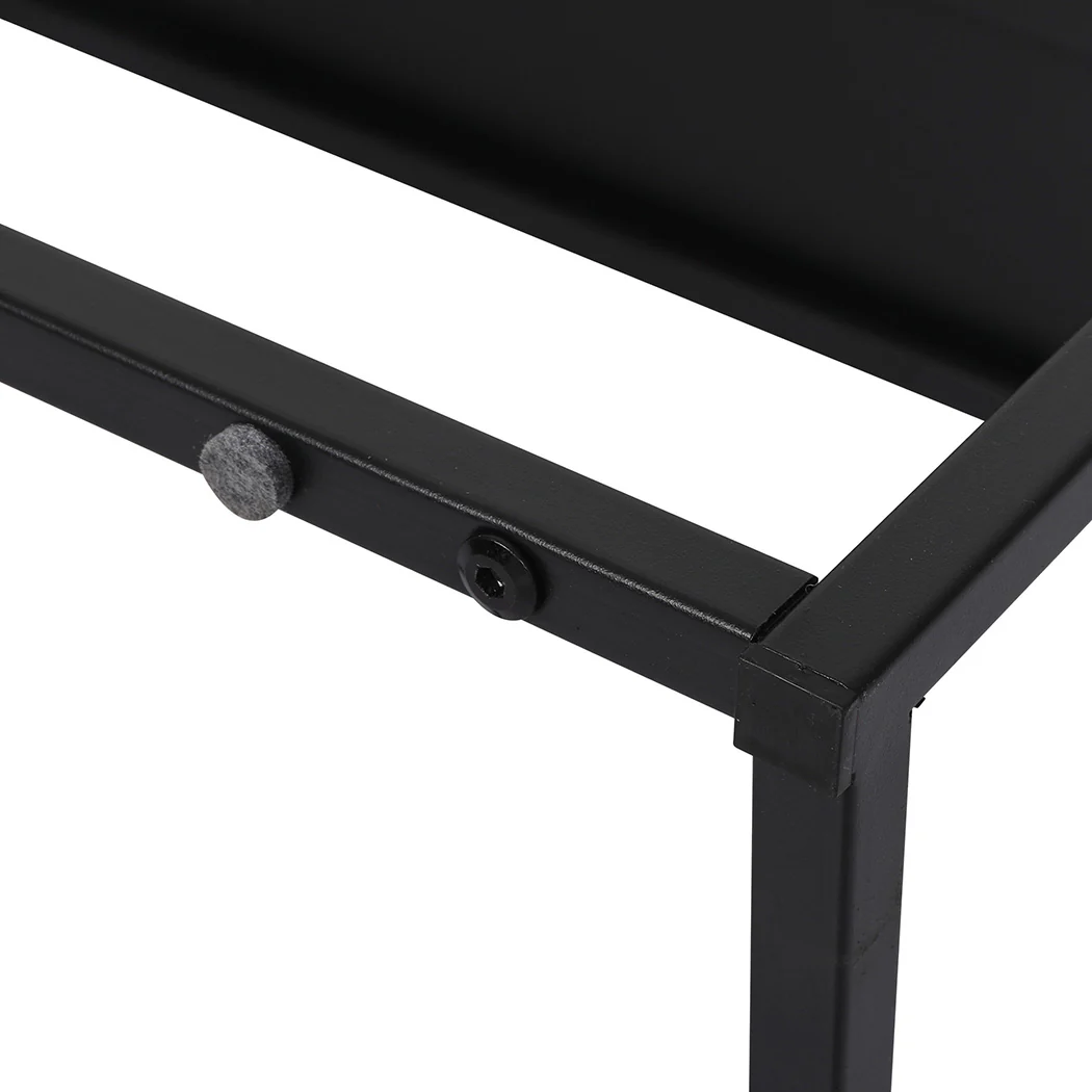 2-Tier Console Table Office Furniture - Black - Nurns