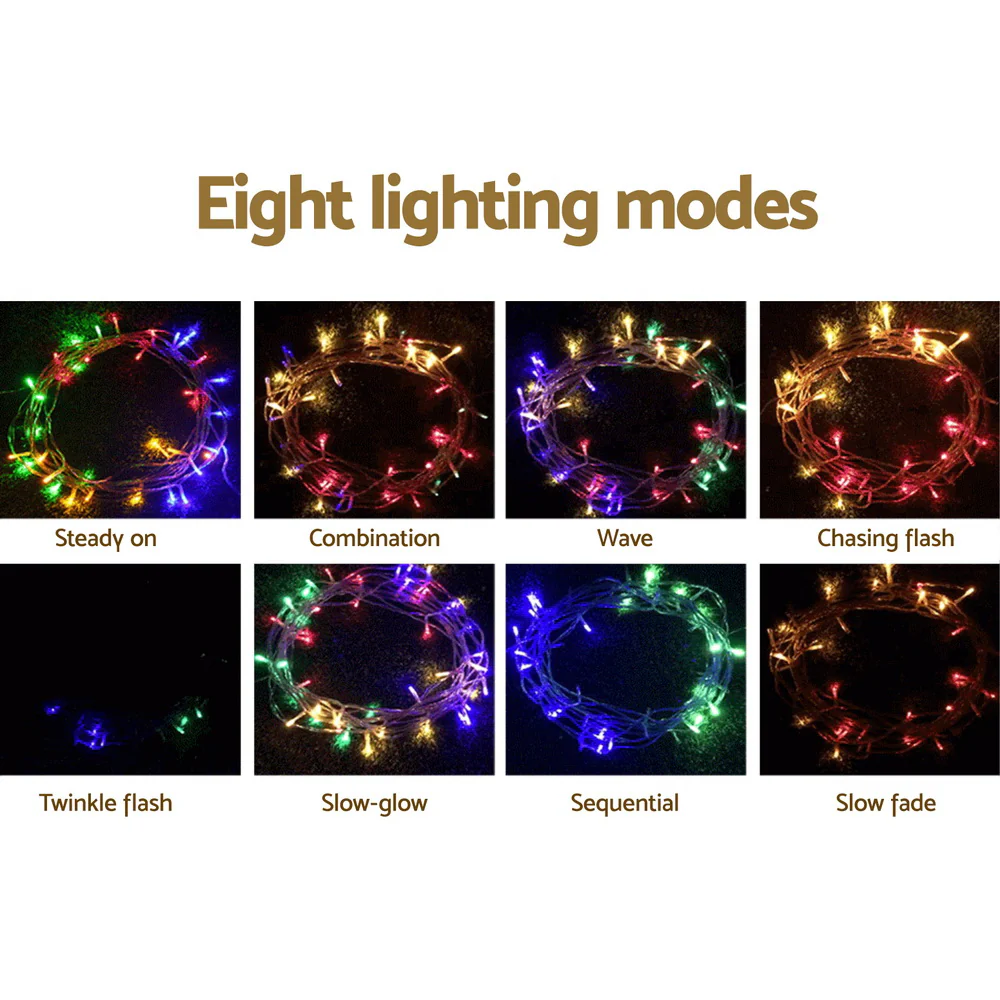 32M Christmas Lights Solar Icicle String Light 960 LED - Multi-coloured - Nurns
