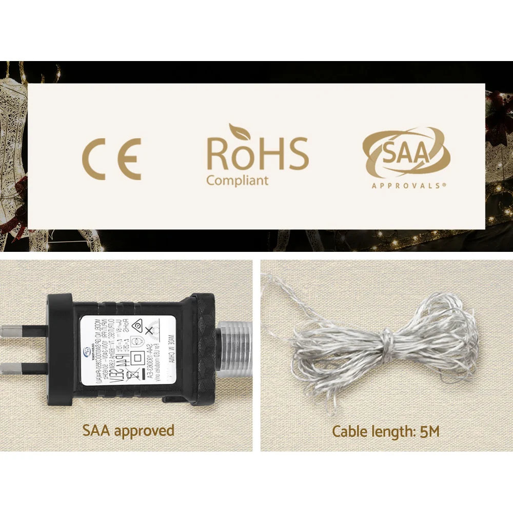 12M Christmas Lights Shower Light 960 LED Falling Meteor - Nurns