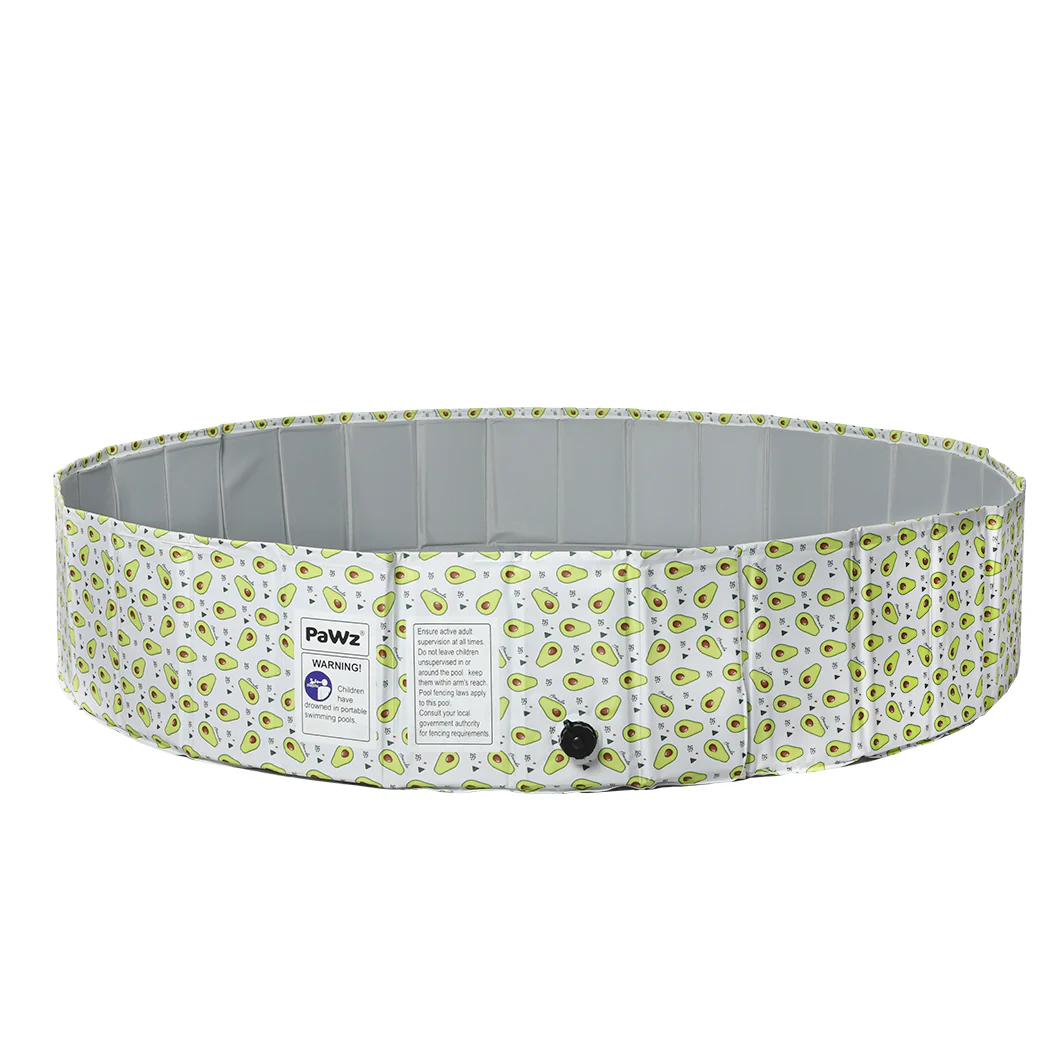 120cm Pet Dog Swimming Pool Cat Portable BathTub Kid Shower Washing Folding - Nurns