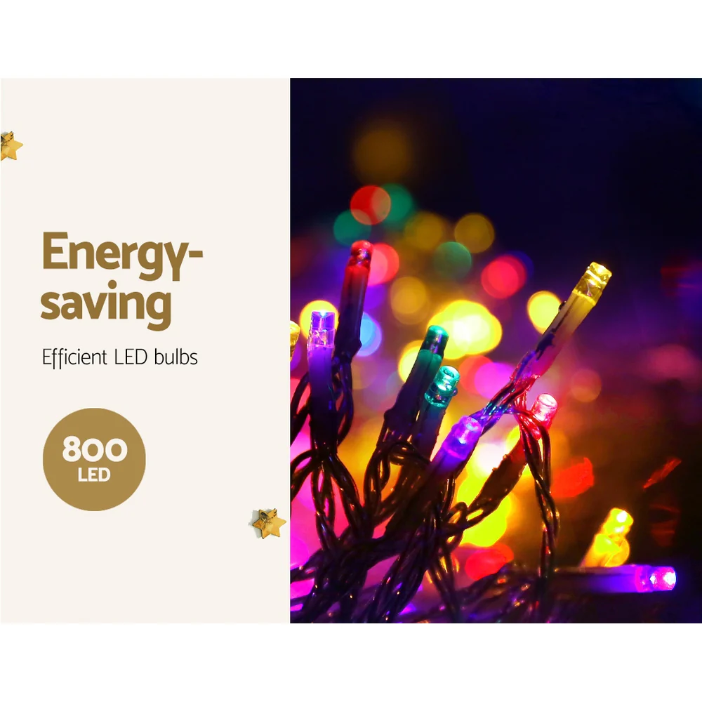 20M Christmas Lights Icicle Light 800 LED Multi-coloured - Nurns