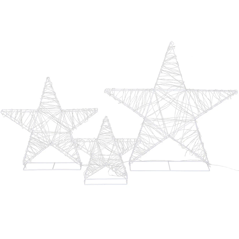 3-Pieces Christmas Lights 900 LED Fairy Light Star Decorations - Nurns